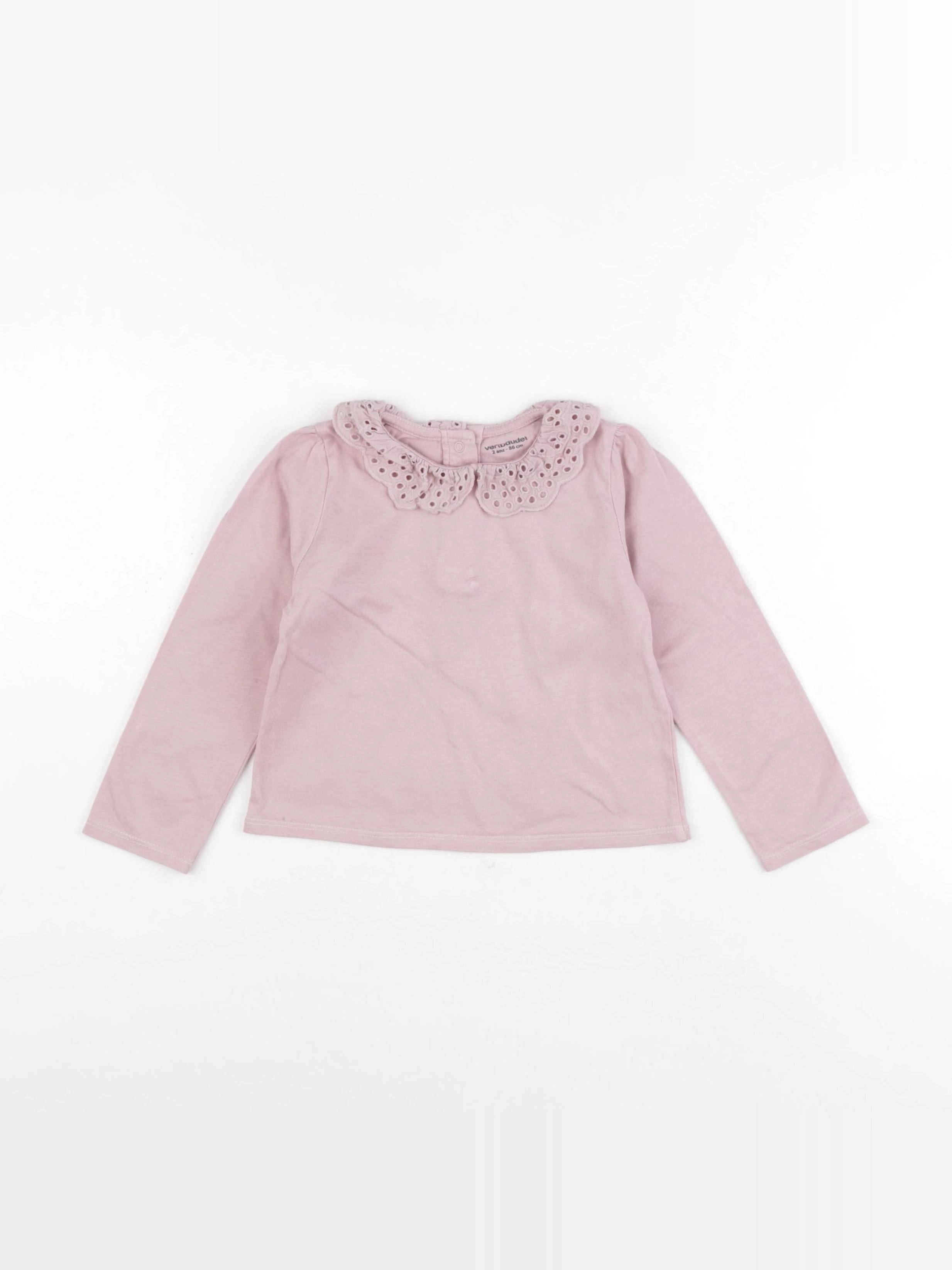 Vertbaudet - tee-shirt rose - 2 ans