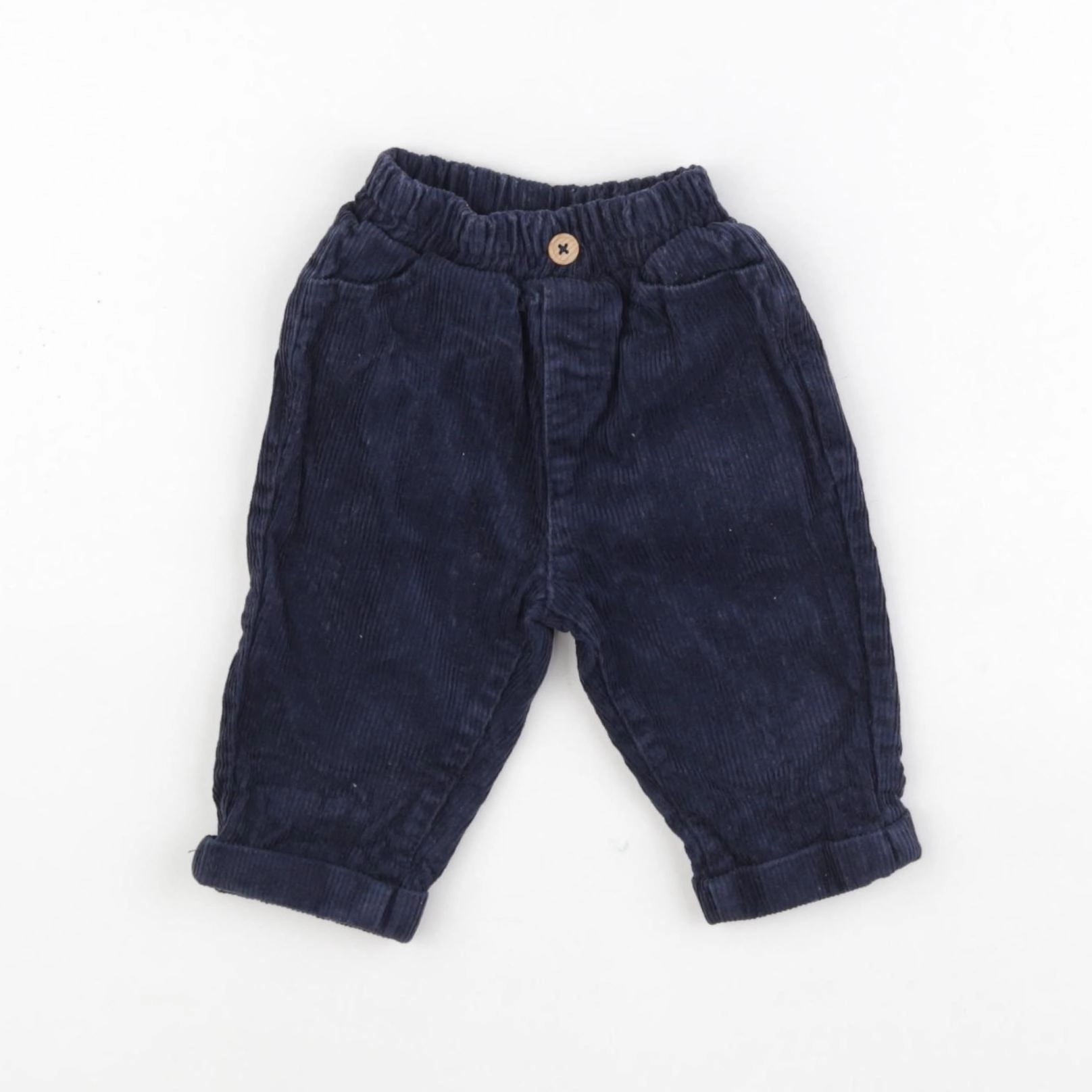 Vertbaudet - pantalon bleu - 3 mois