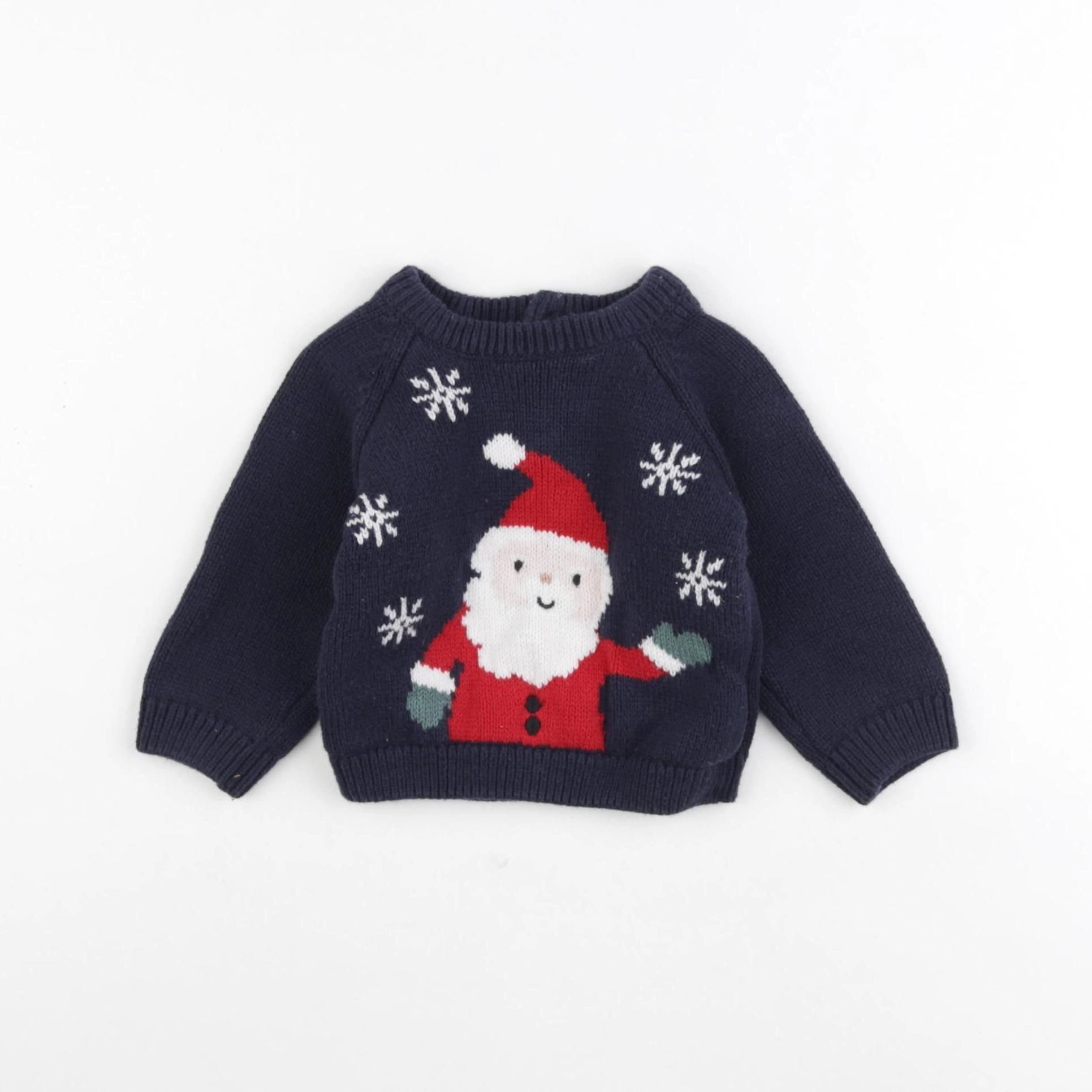 Vertbaudet - pull bleu - 6 mois