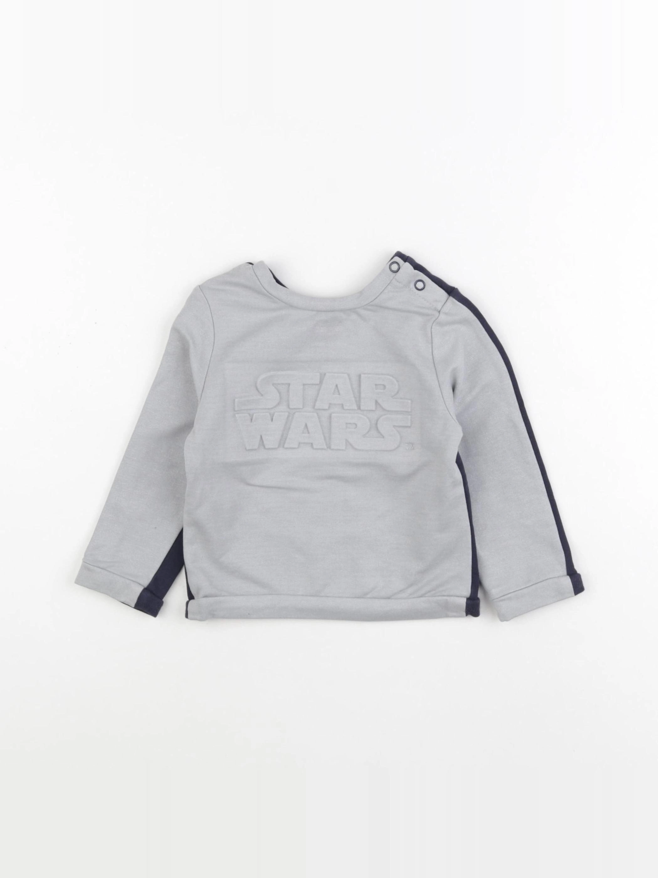 IKKS - sweat bleu - 2 ans