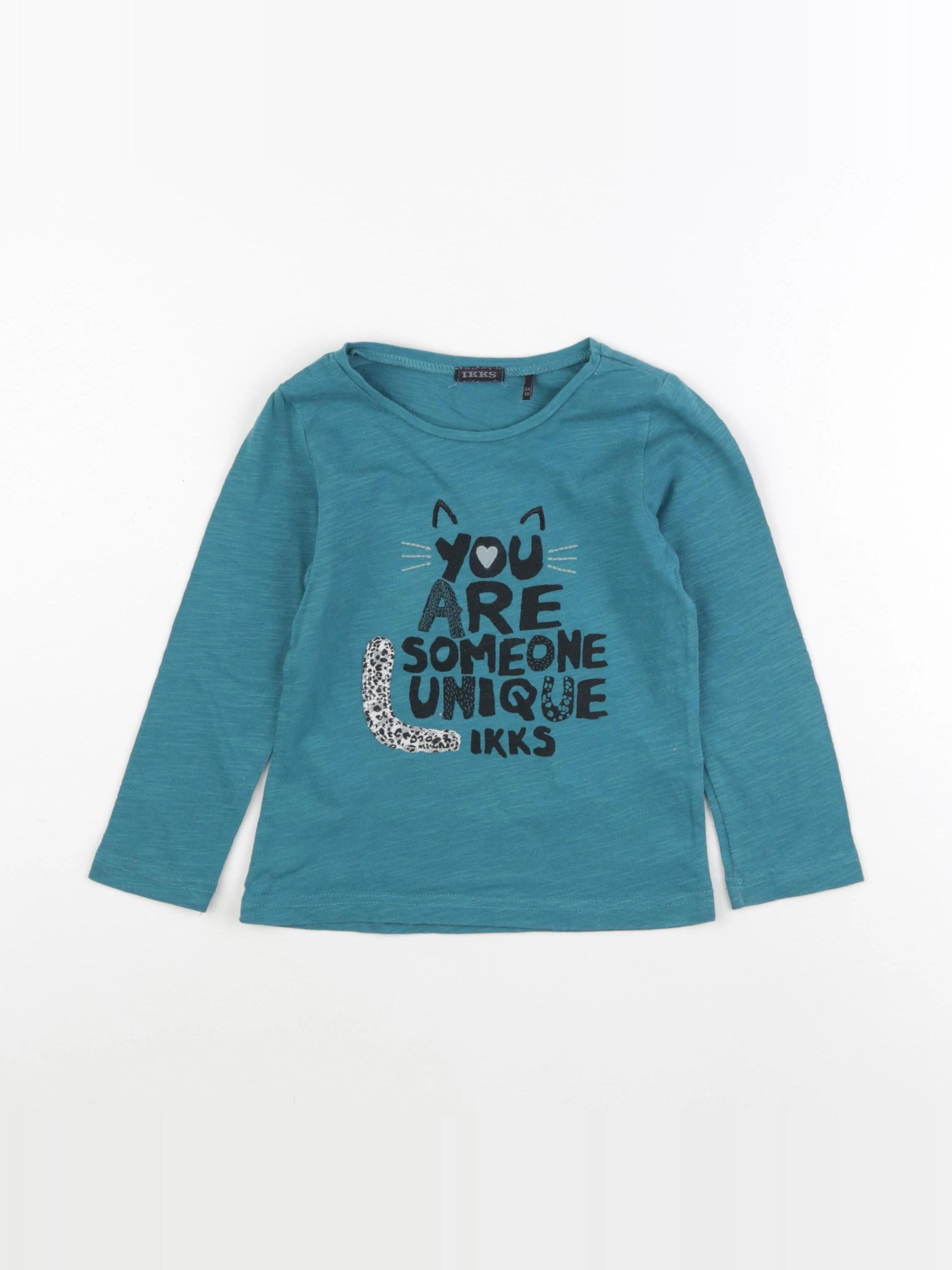 IKKS - tee-shirt bleu - 3 ans