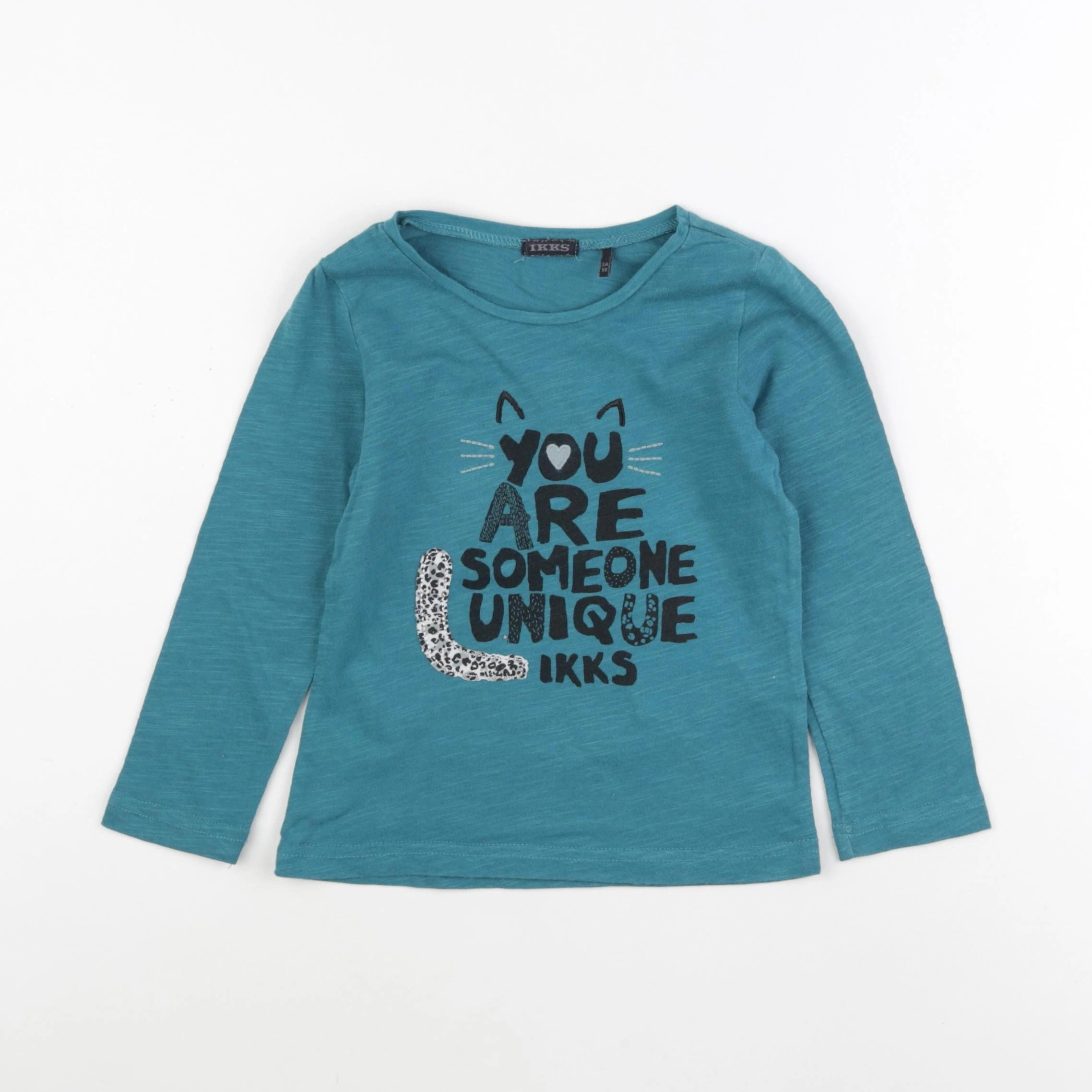 IKKS - tee-shirt bleu - 3 ans