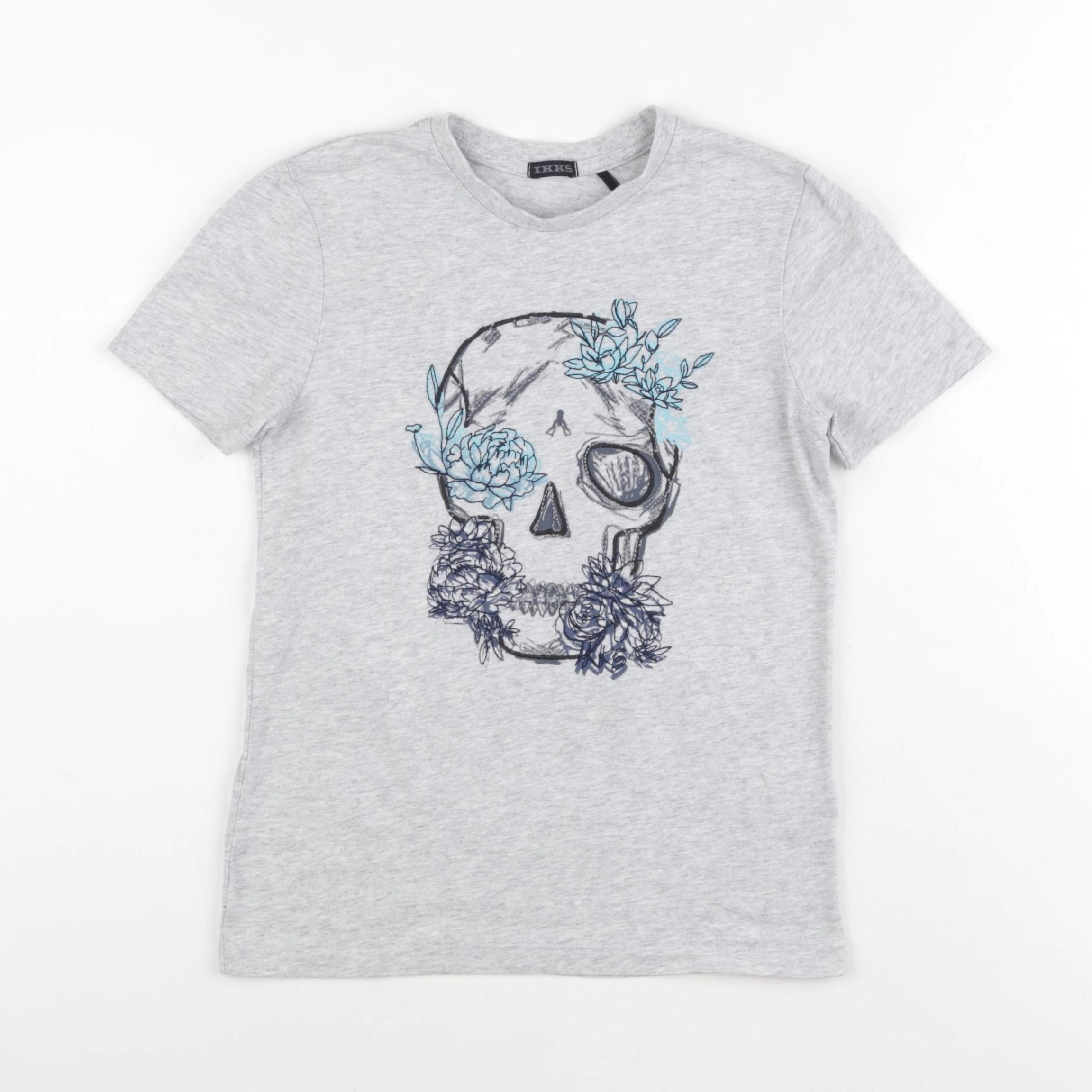 IKKS - tee-shirt gris - 8 ans