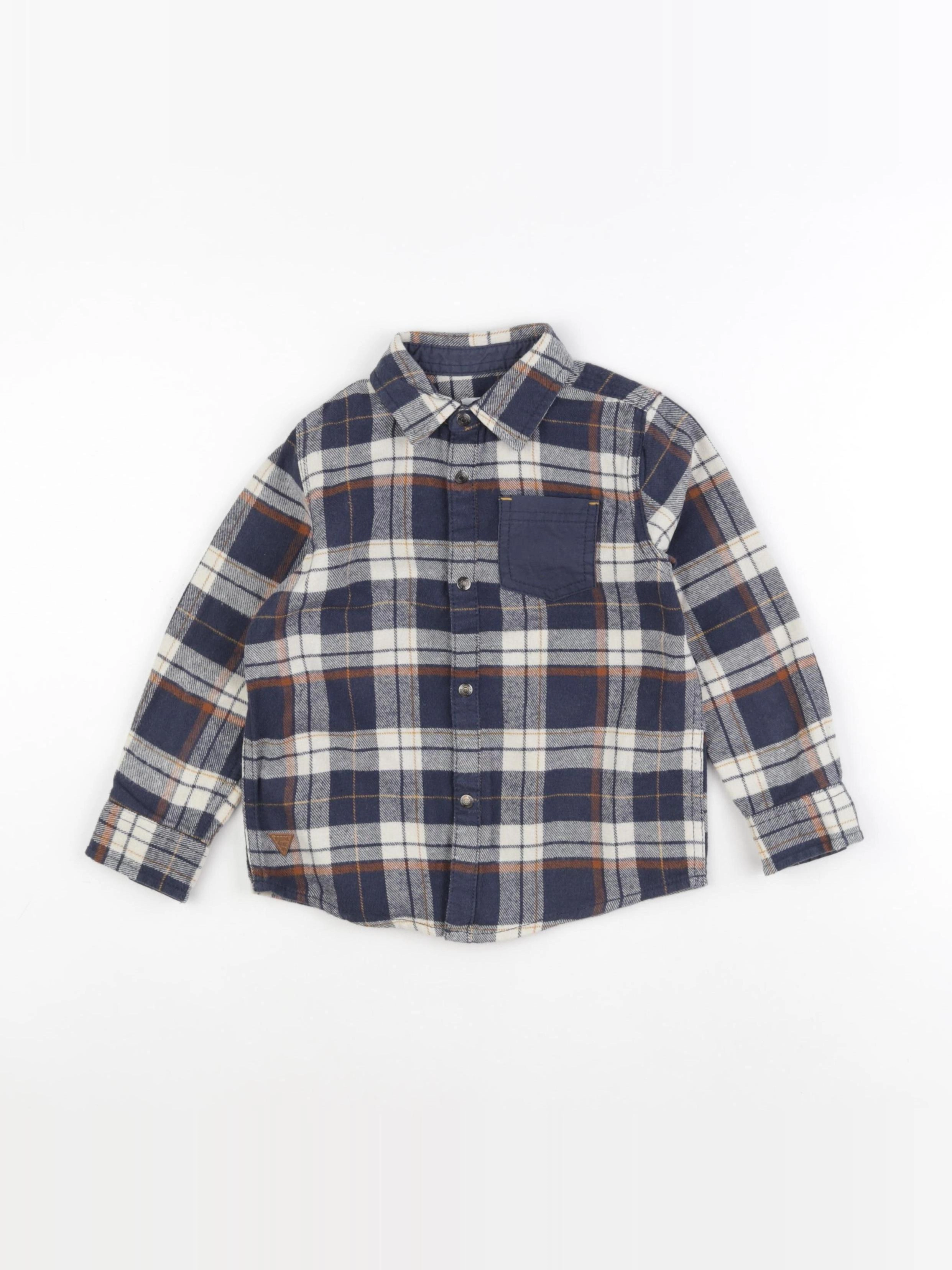 Vertbaudet - chemise bleu - 4 ans