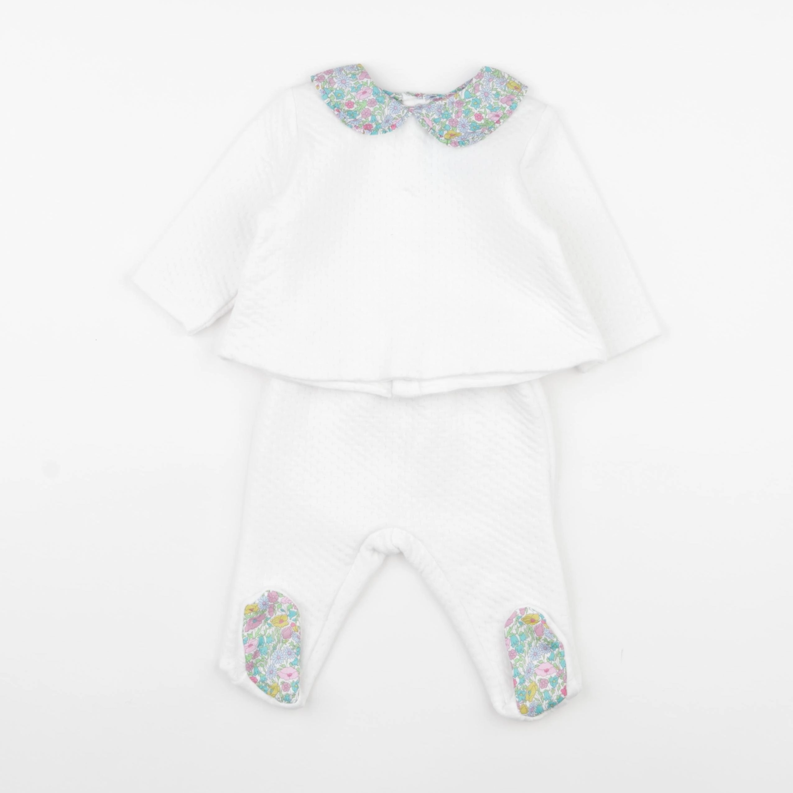 Jacadi - ensemble blanc - 3 mois
