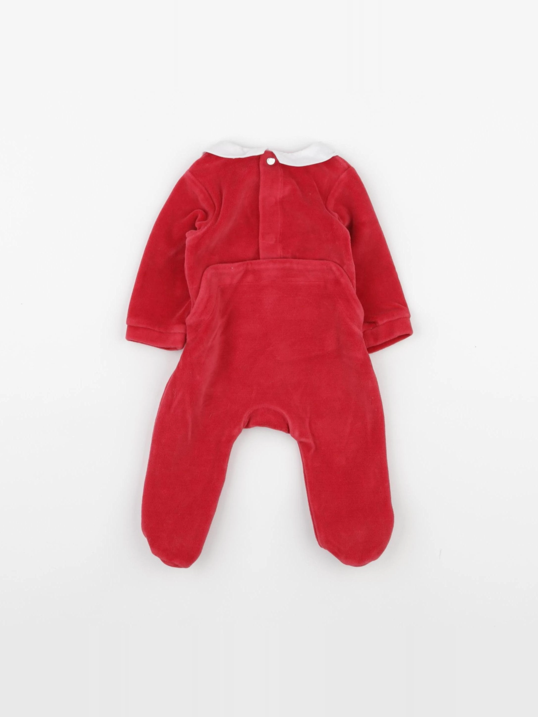 Jacadi - pyjama velours rouge - 1 mois