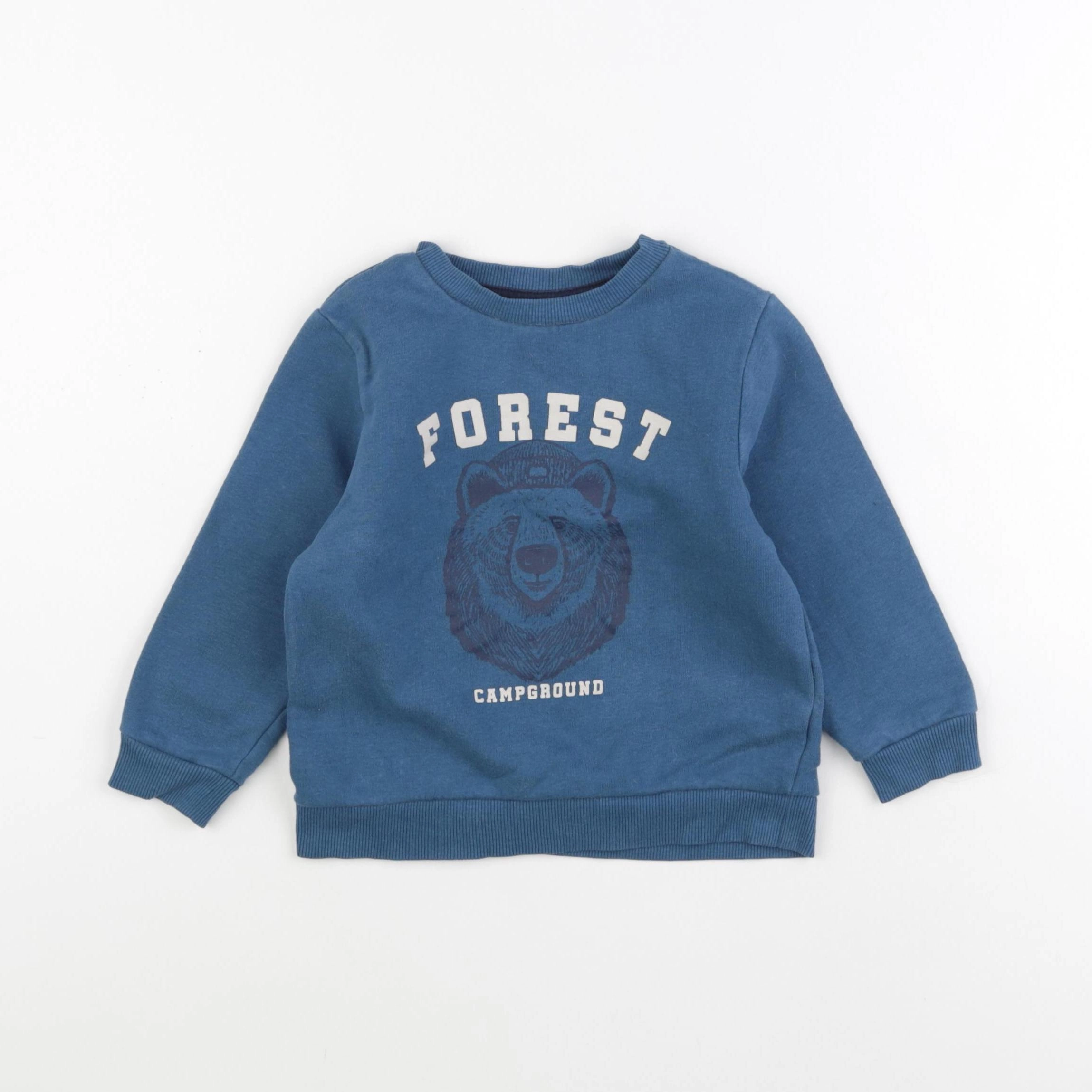 Vertbaudet - sweat bleu - 3 ans