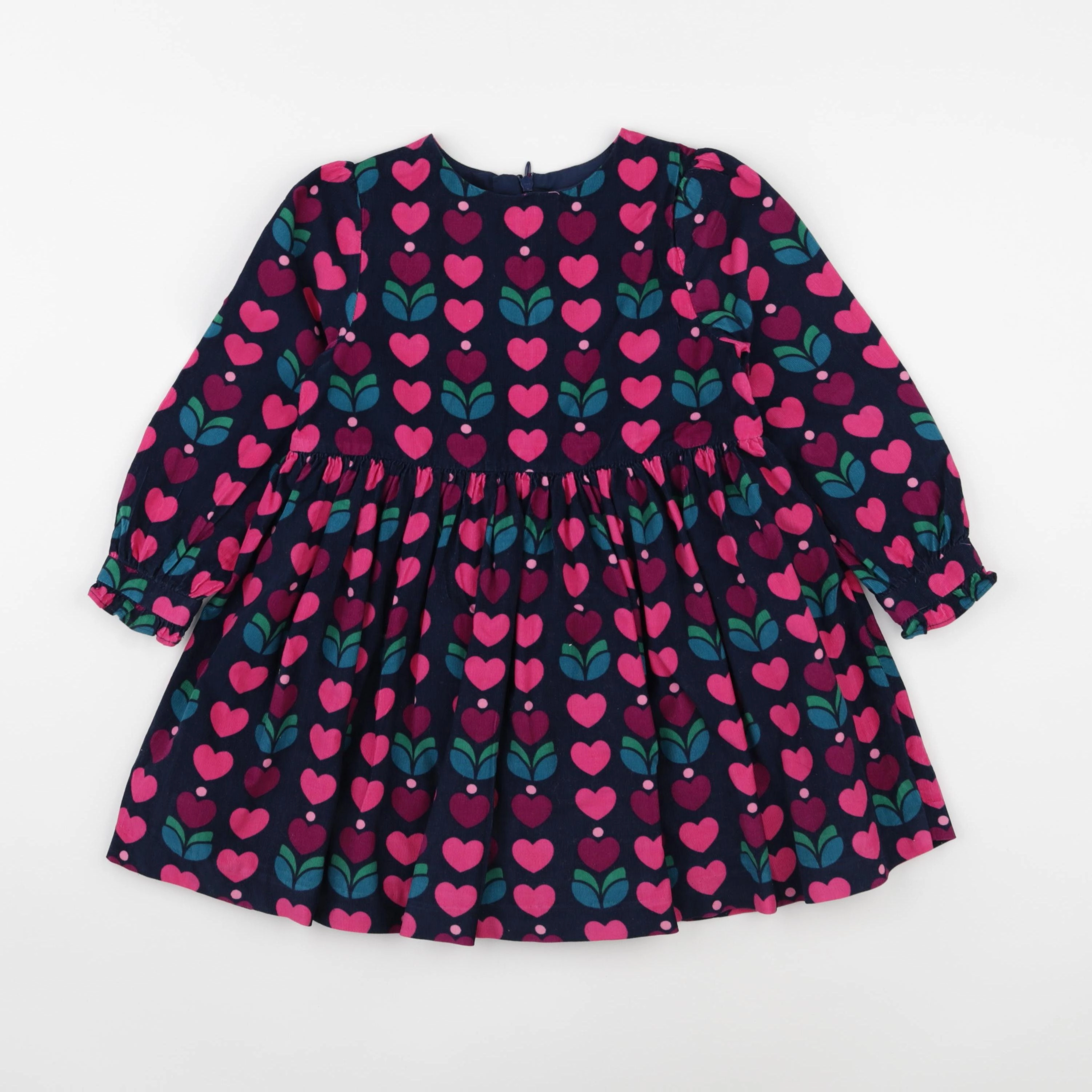 Jacadi - robe bleu, rose - 4 ans