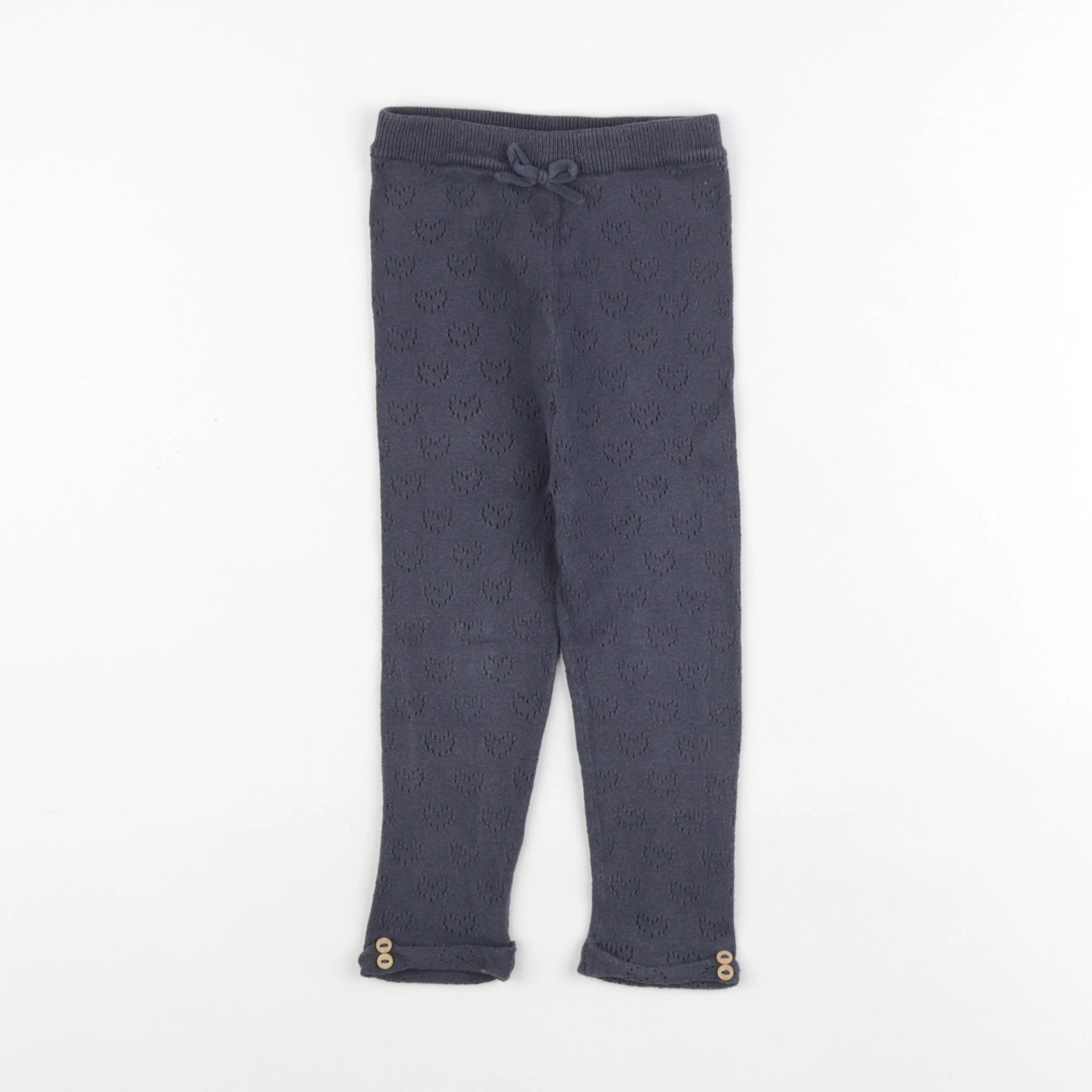 Vertbaudet - legging bleu - 24 mois
