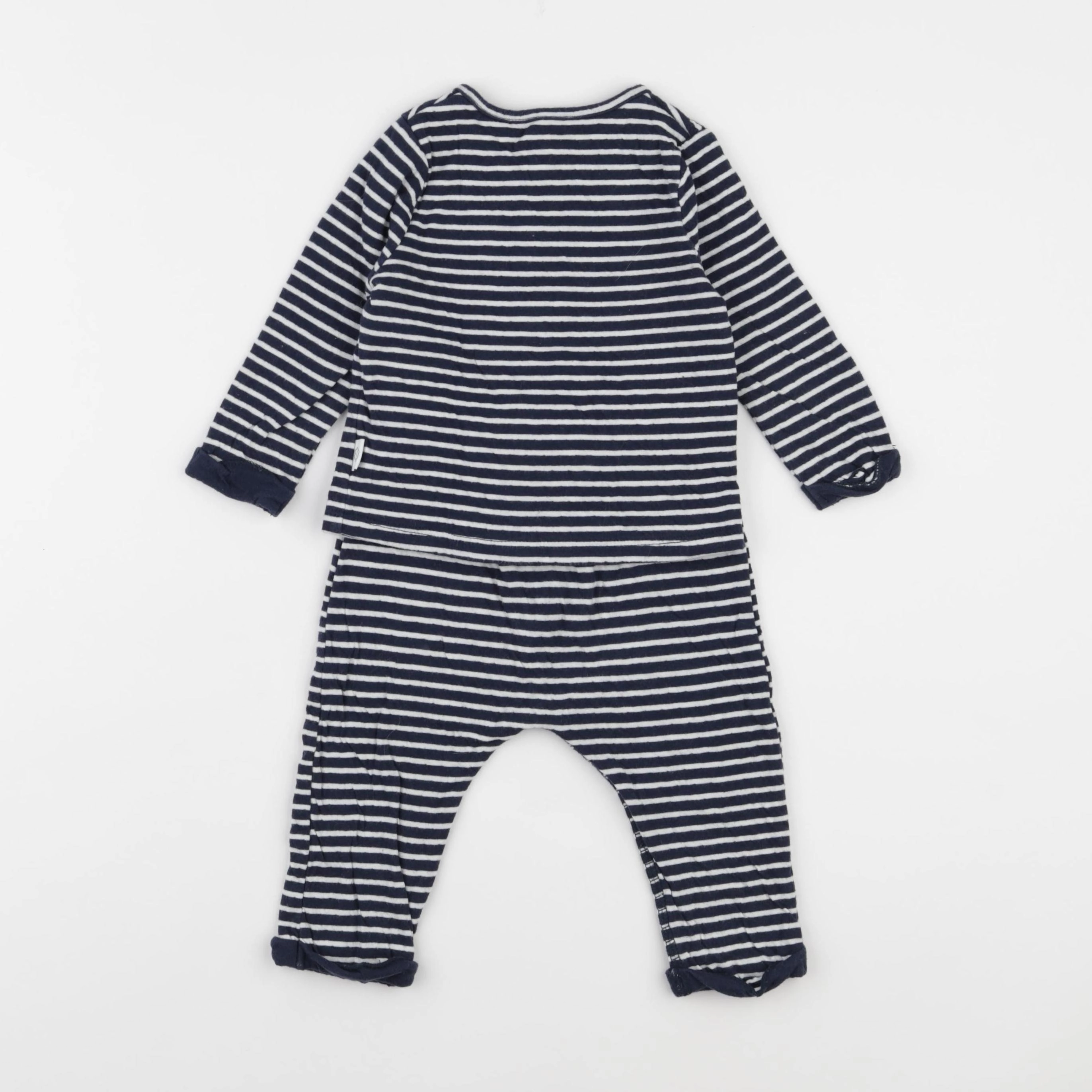 Vertbaudet - ensemble bleu - 12 mois