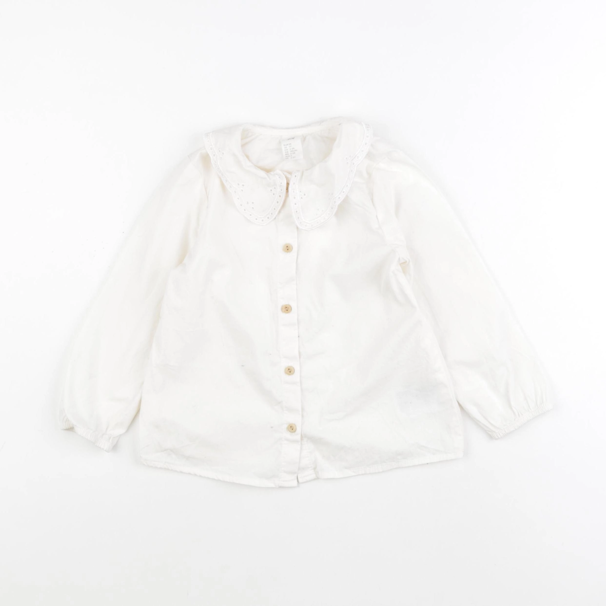H&M - blouse blanc - 3 ans