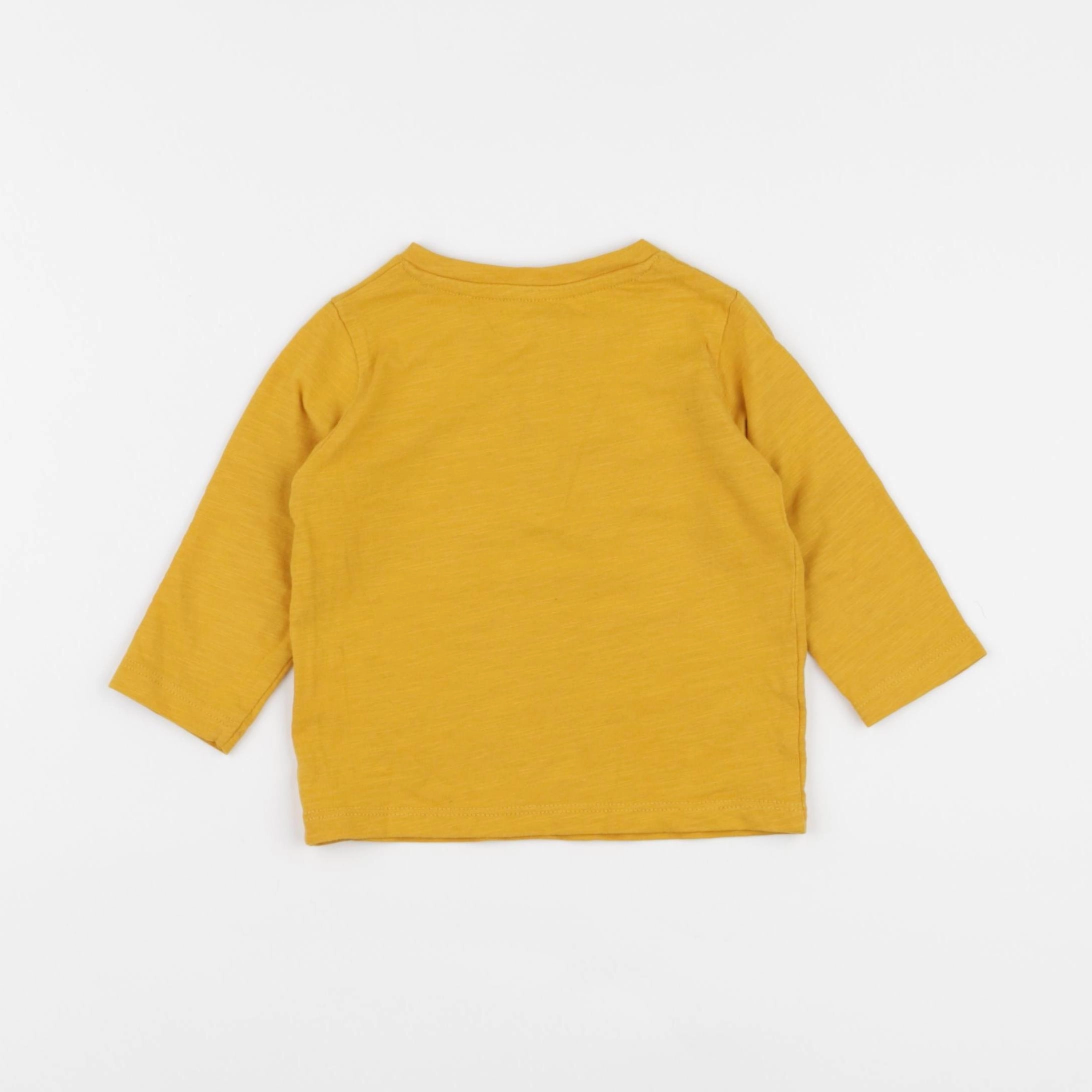 Vertbaudet - tee-shirt jaune - 6 mois