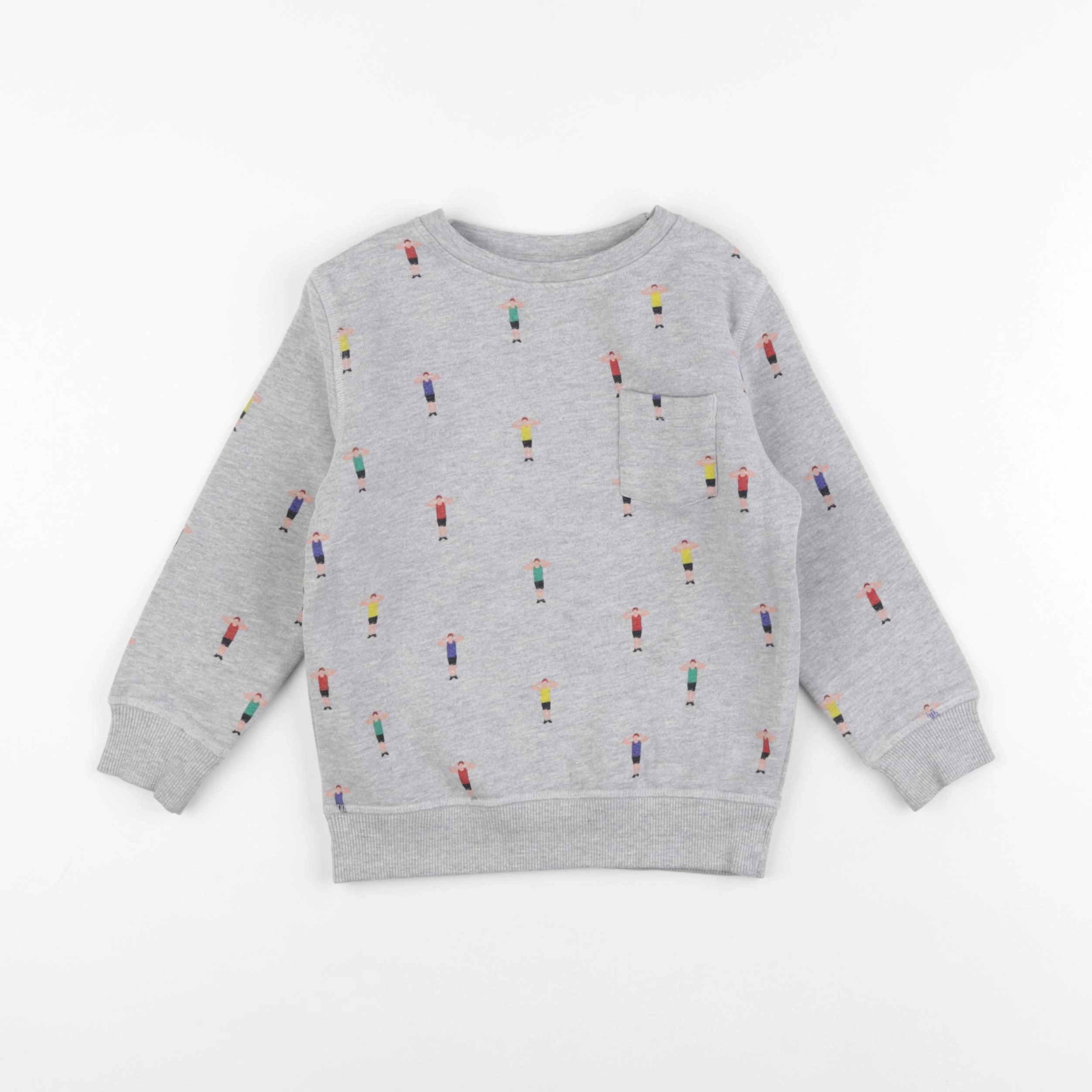 La Redoute - sweat gris - 4 ans