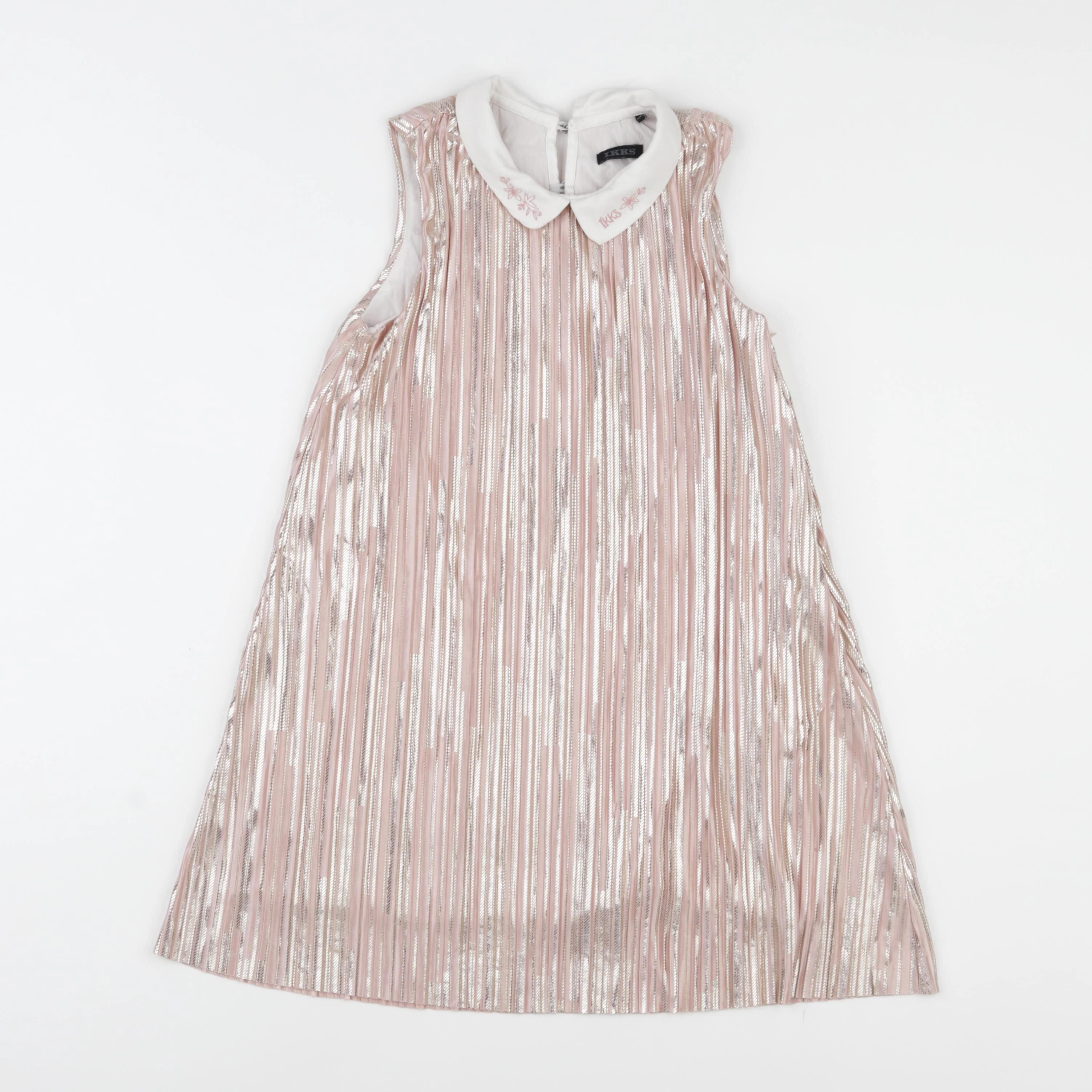 IKKS - robe rose, or - 6 ans