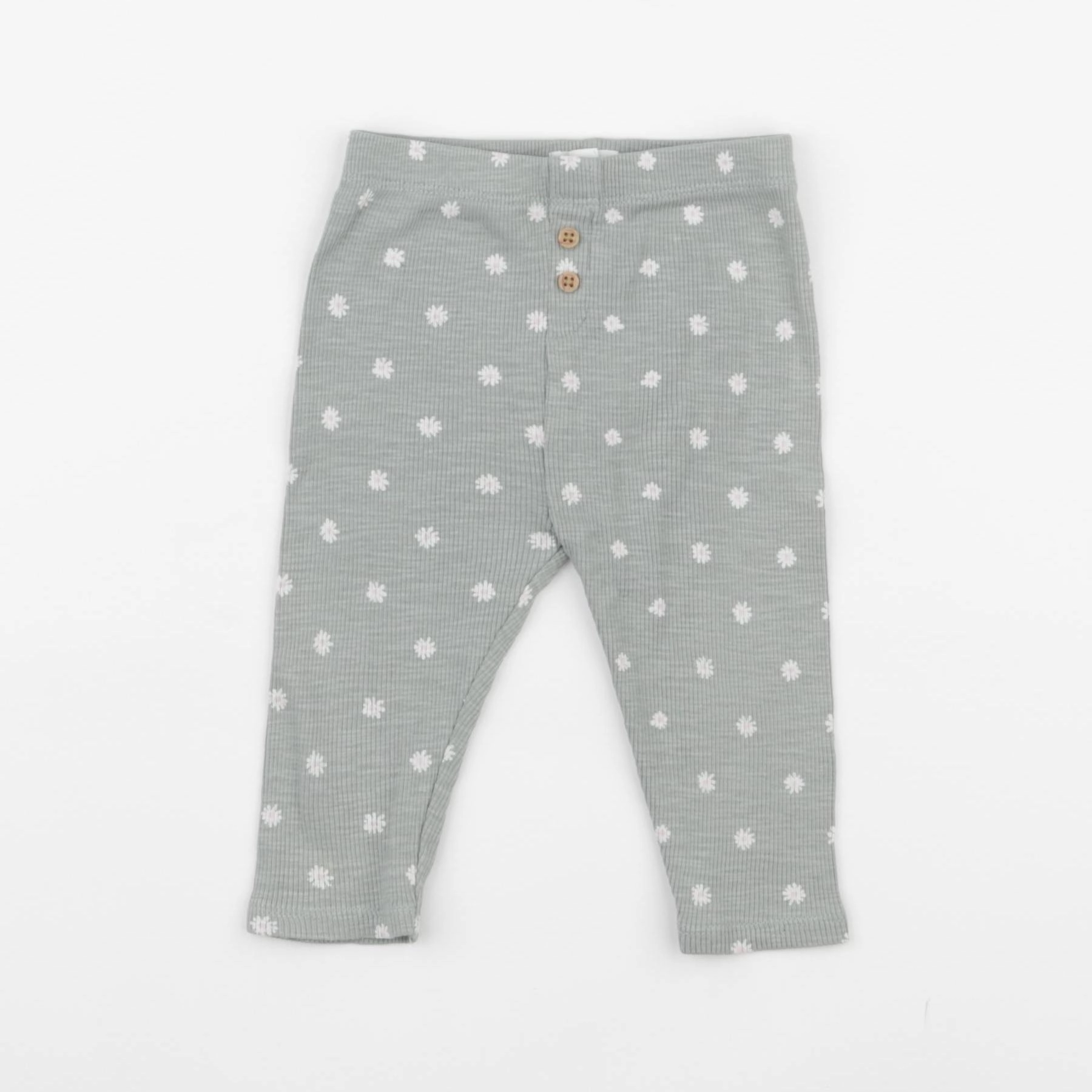 Vertbaudet - legging vert - 9 mois
