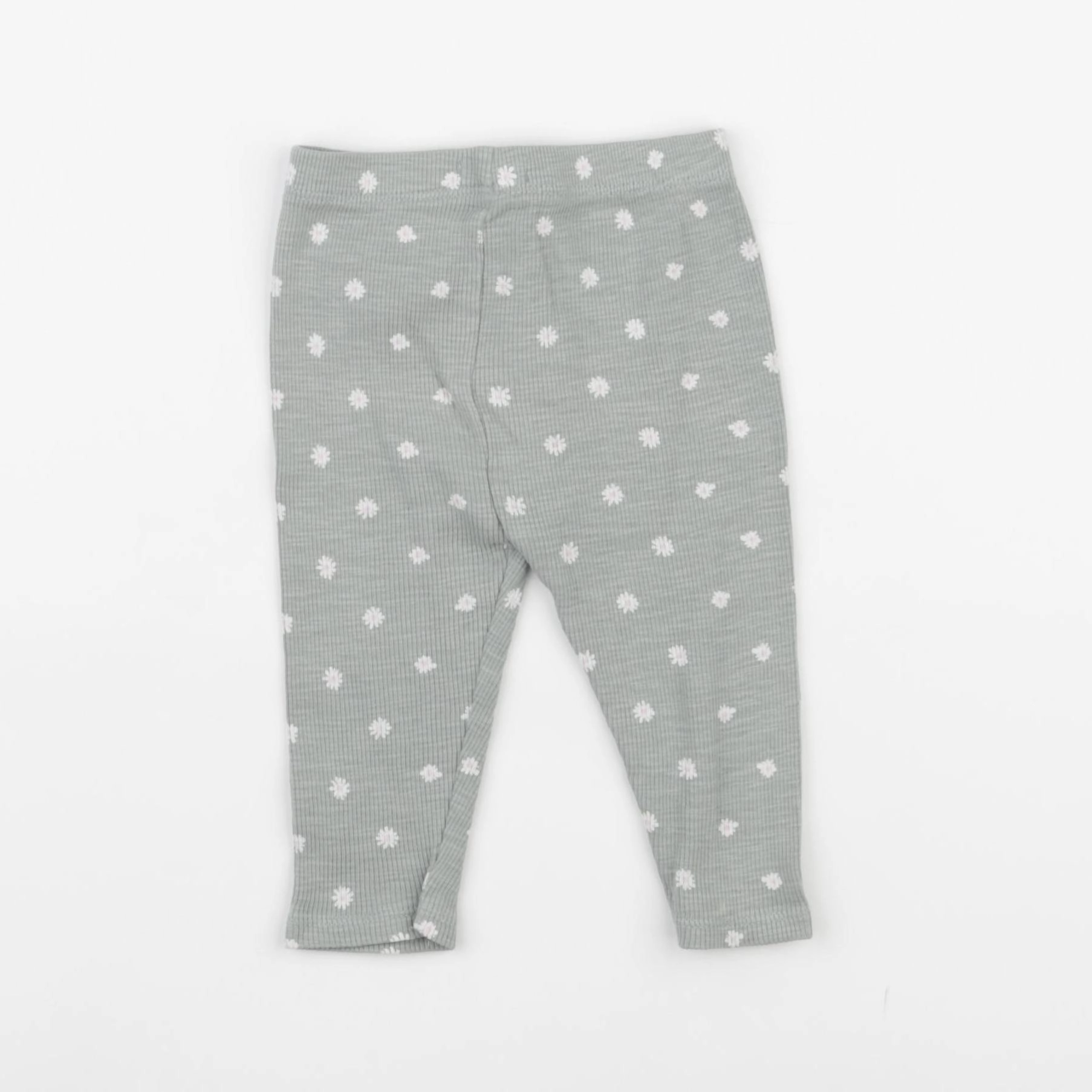 Vertbaudet - legging vert - 9 mois