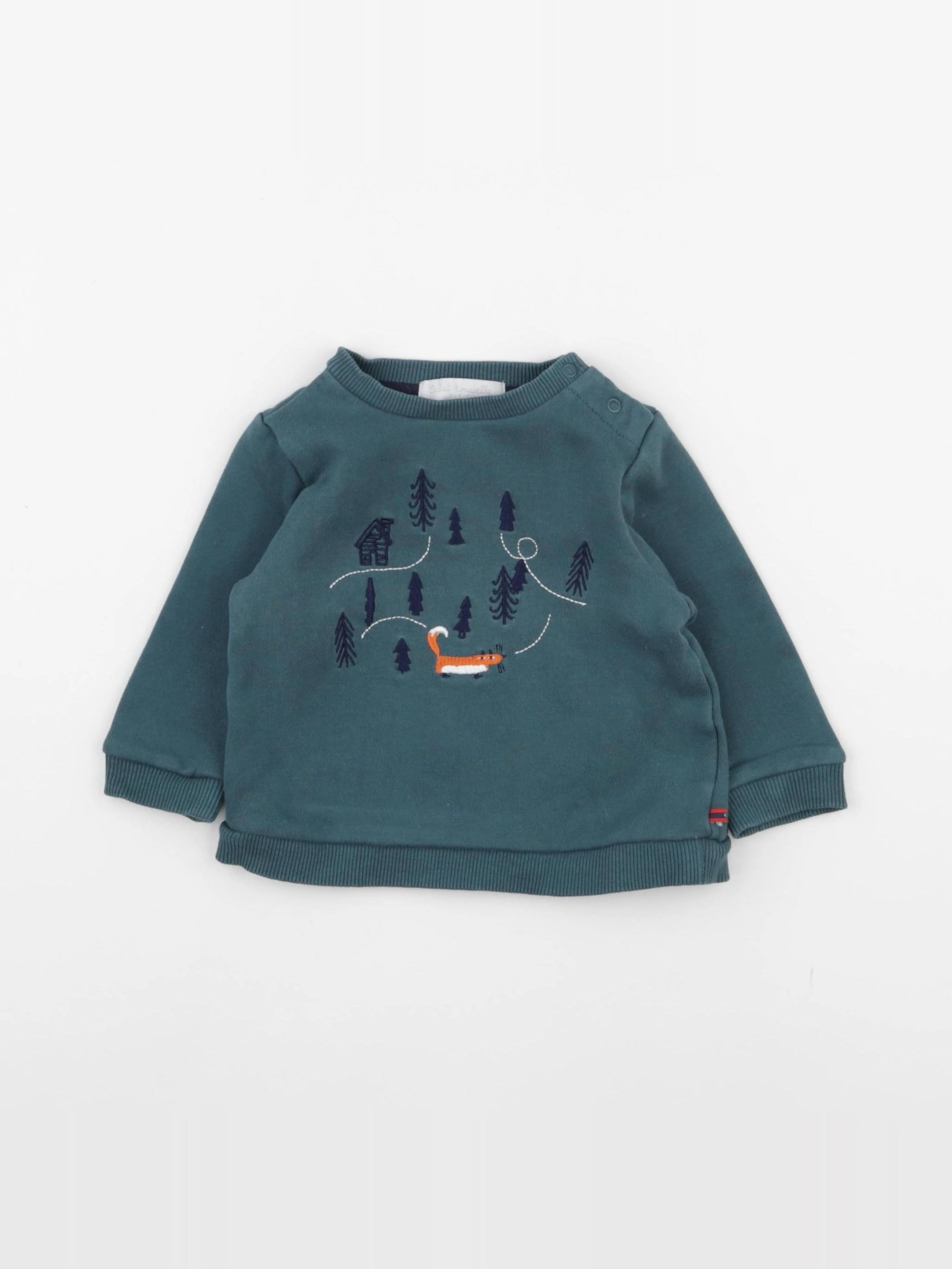 Cadet Rousselle - sweat vert - 6 mois