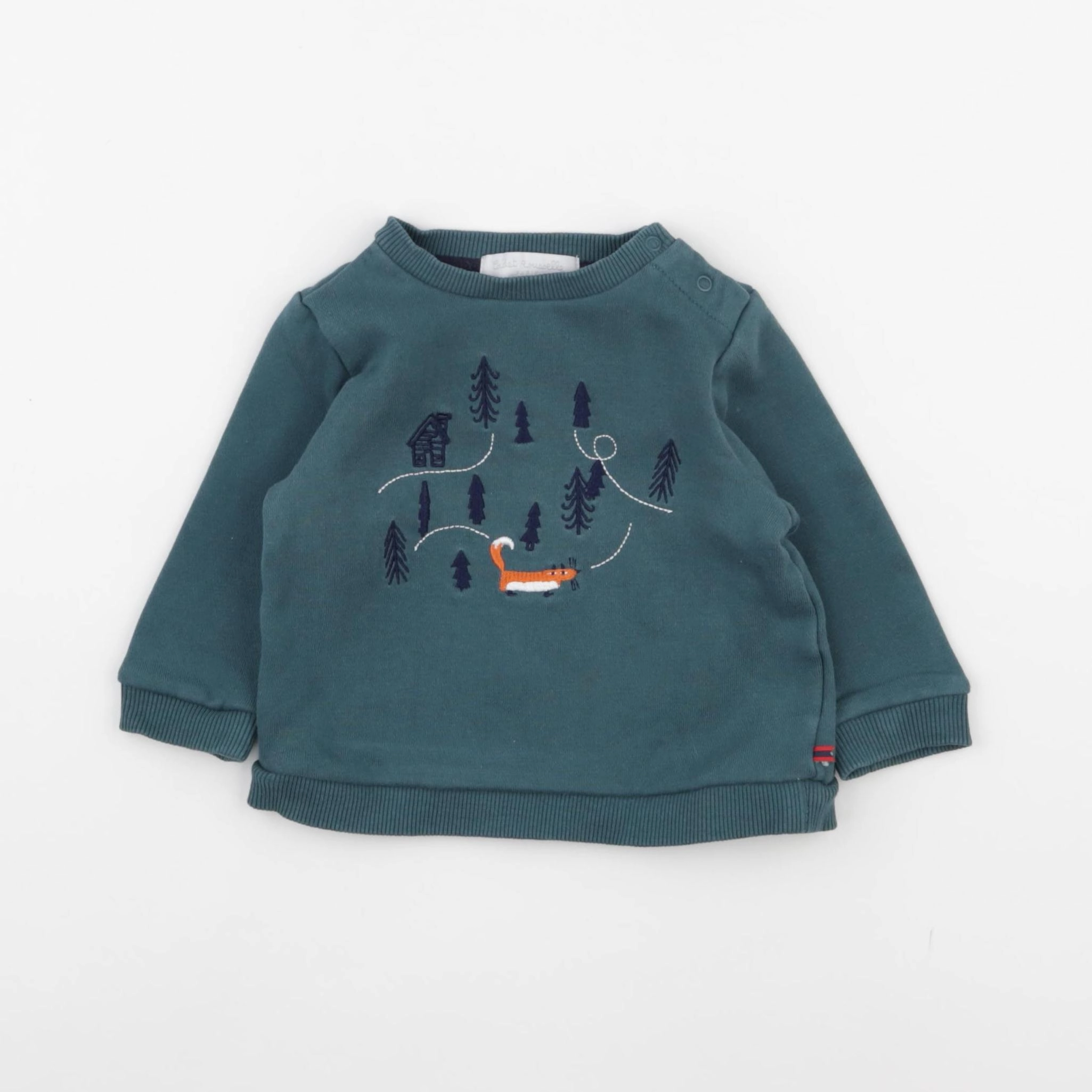 Cadet Rousselle - sweat vert - 6 mois