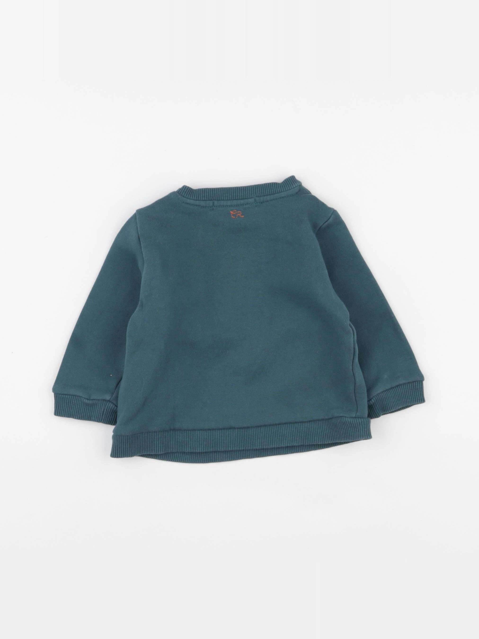 Cadet Rousselle - sweat vert - 6 mois