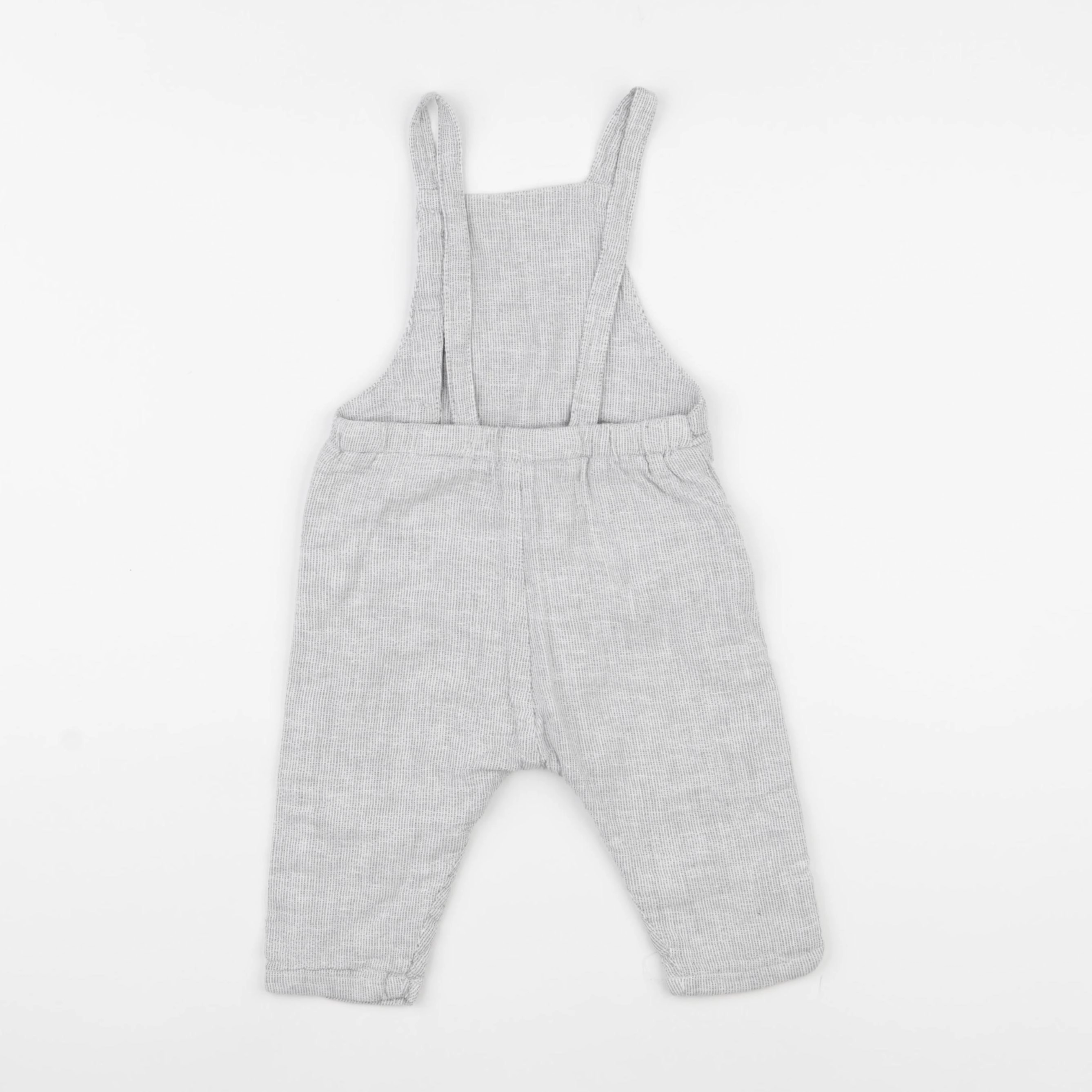 Zara - salopette gris - 6/9 mois