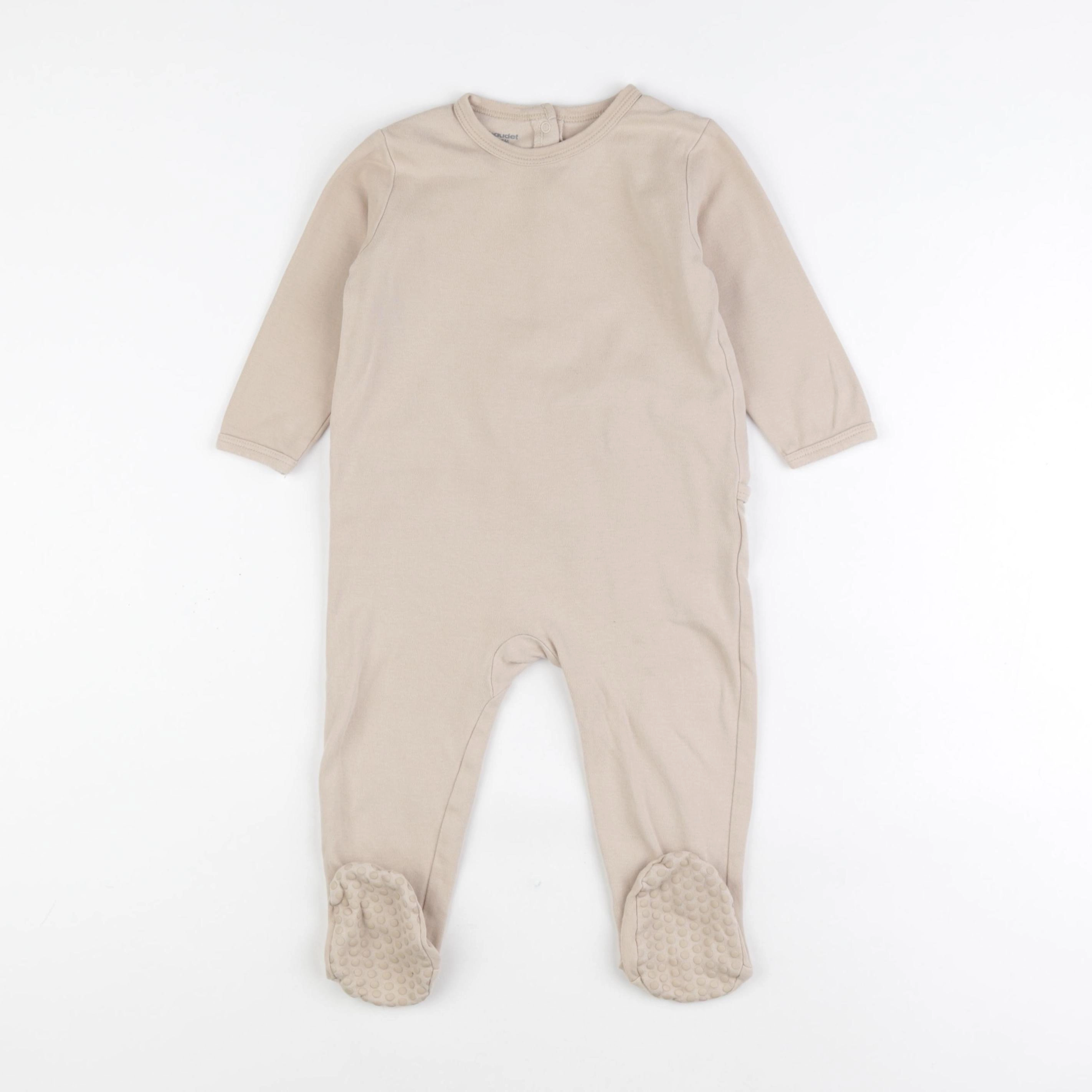 Vertbaudet - pyjama coton beige - 18 mois
