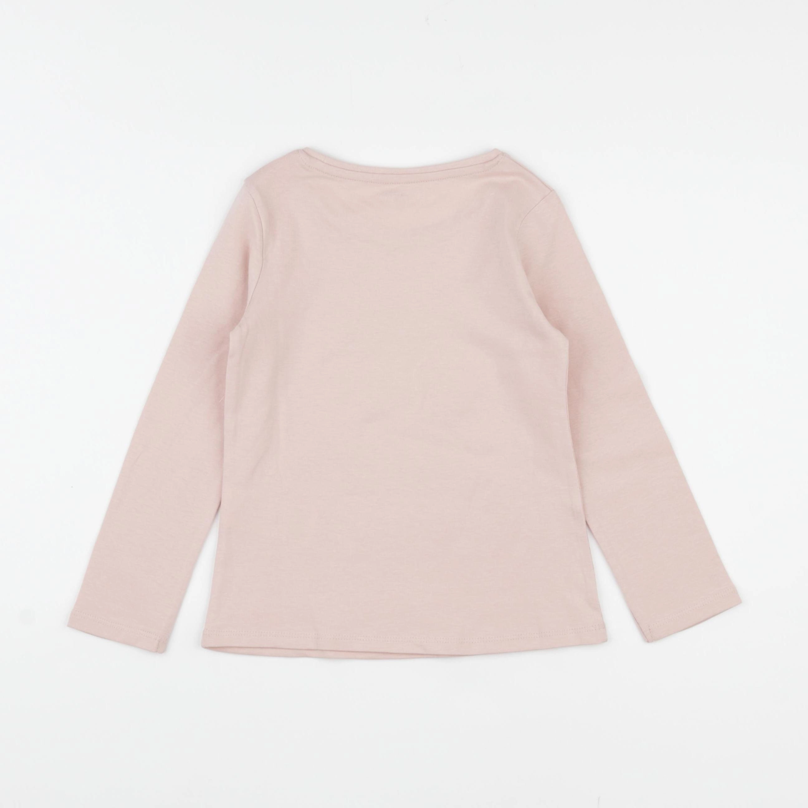 Vertbaudet - tee-shirt rose - 4 ans