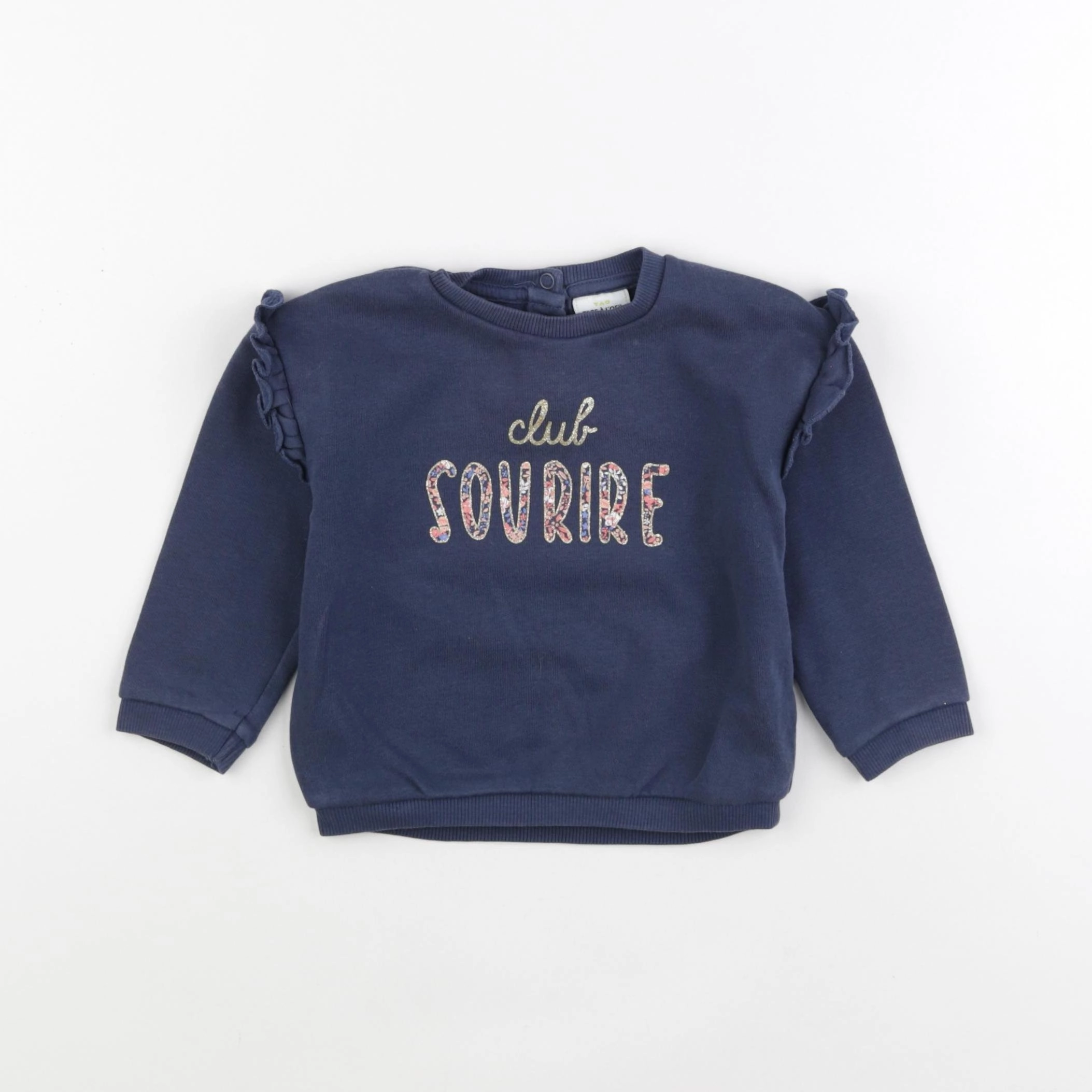 Tape à l'oeil - sweat bleu - 18 mois