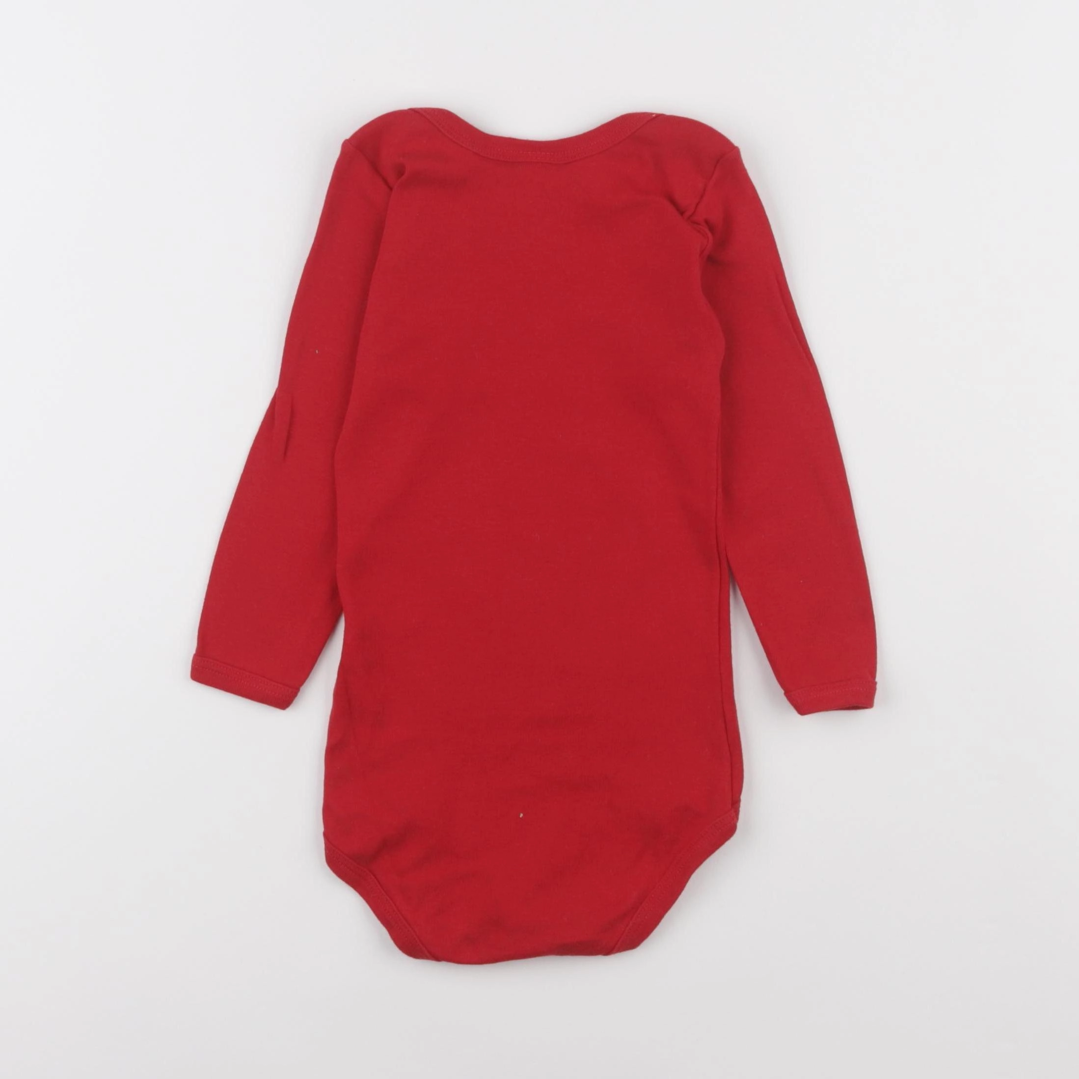Petit Bateau - body rouge - 3 ans