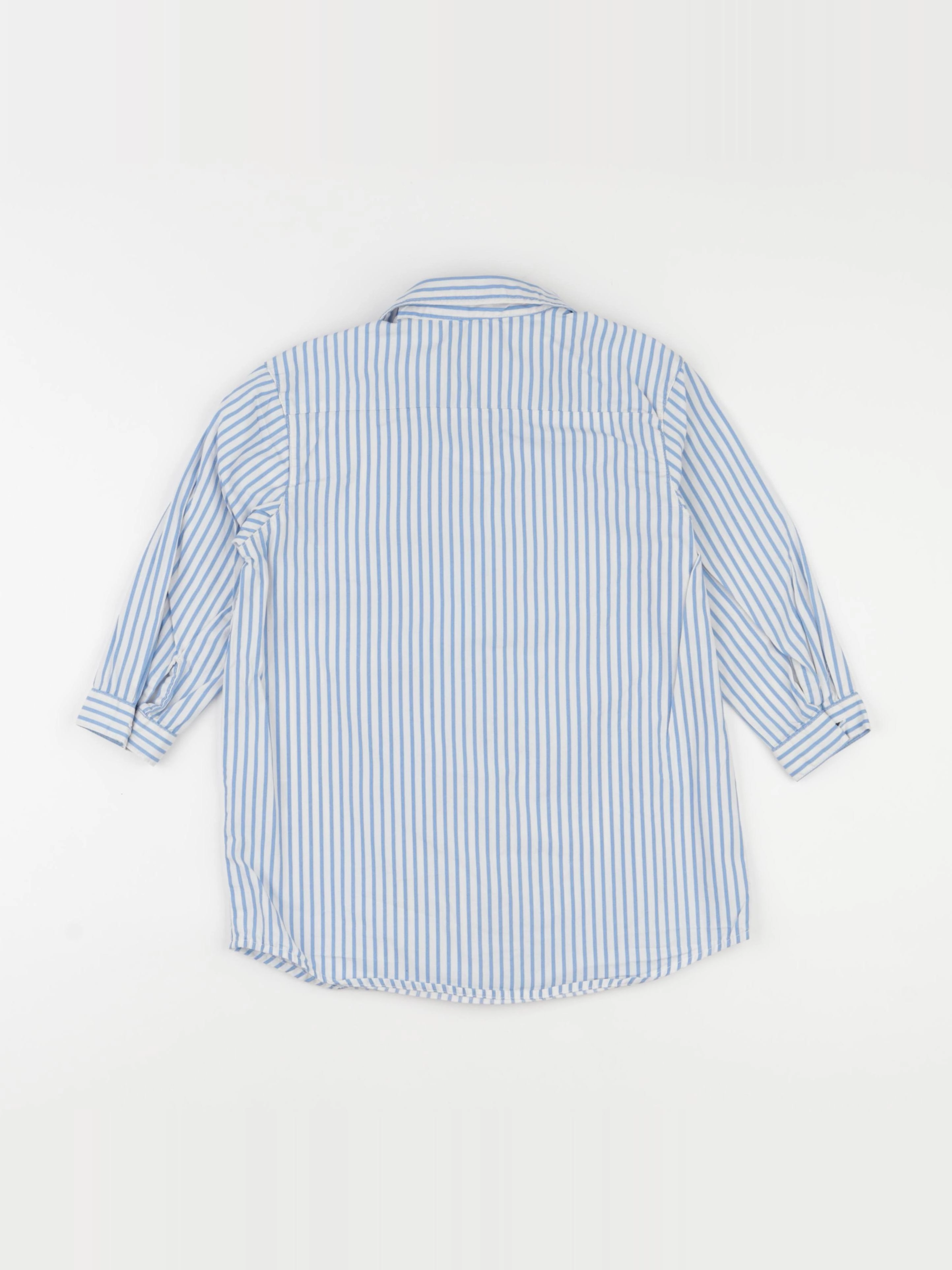 H&M - robe bleu, blanc - 2/3 ans
