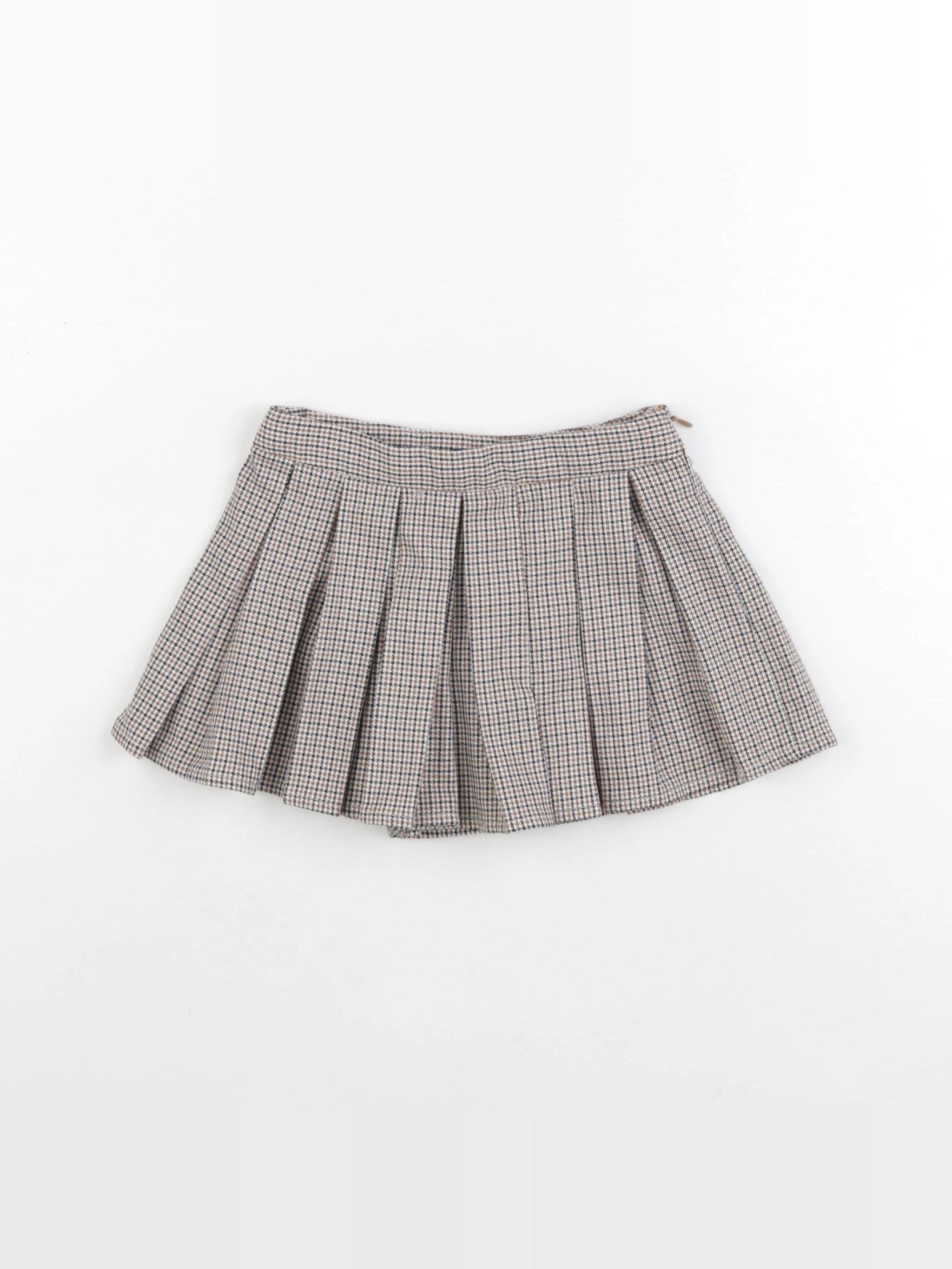Okaidi - jupe short beige, marron - 3 ans