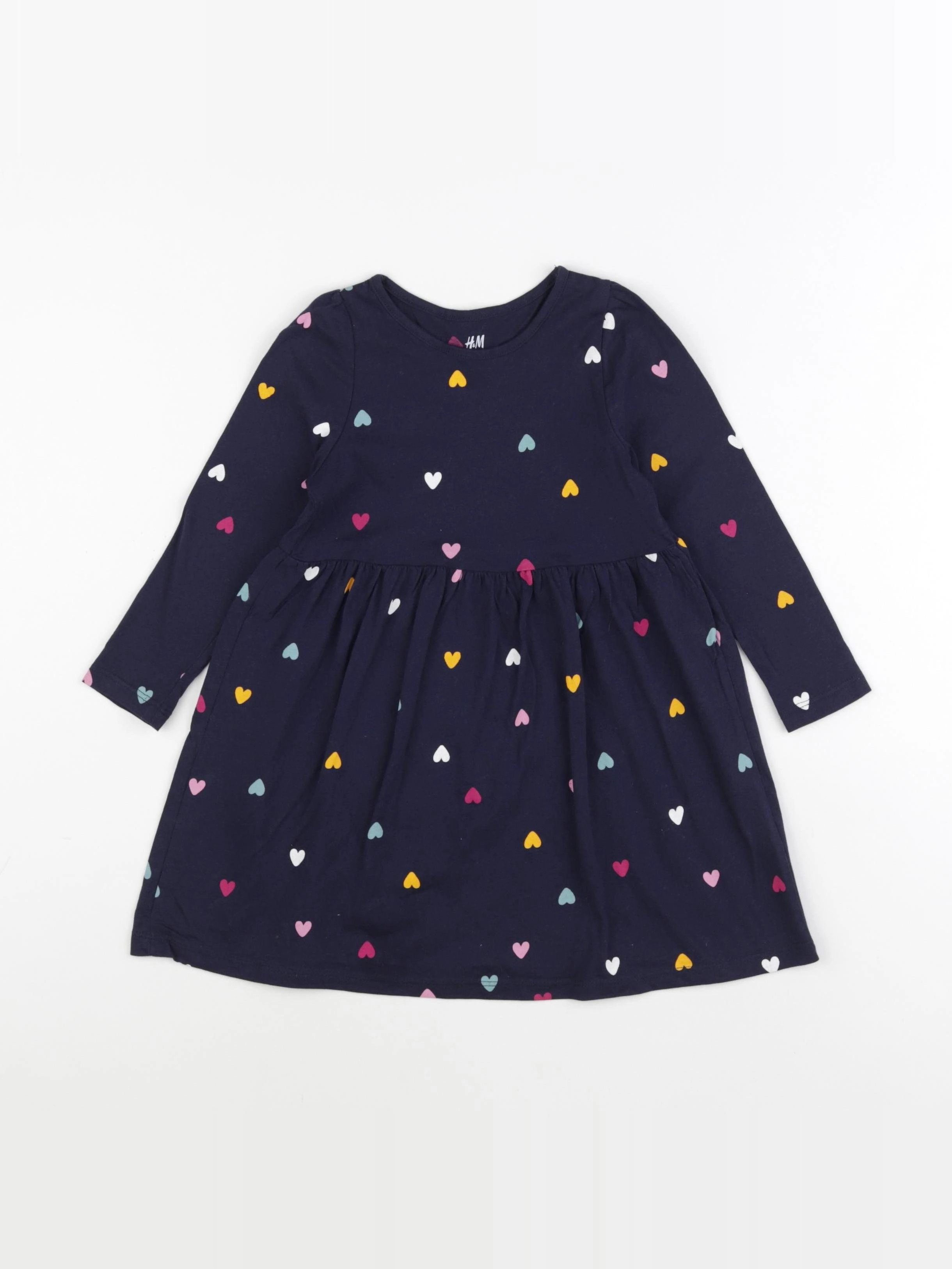 H&M - robe bleu, multicolore - 2 ans