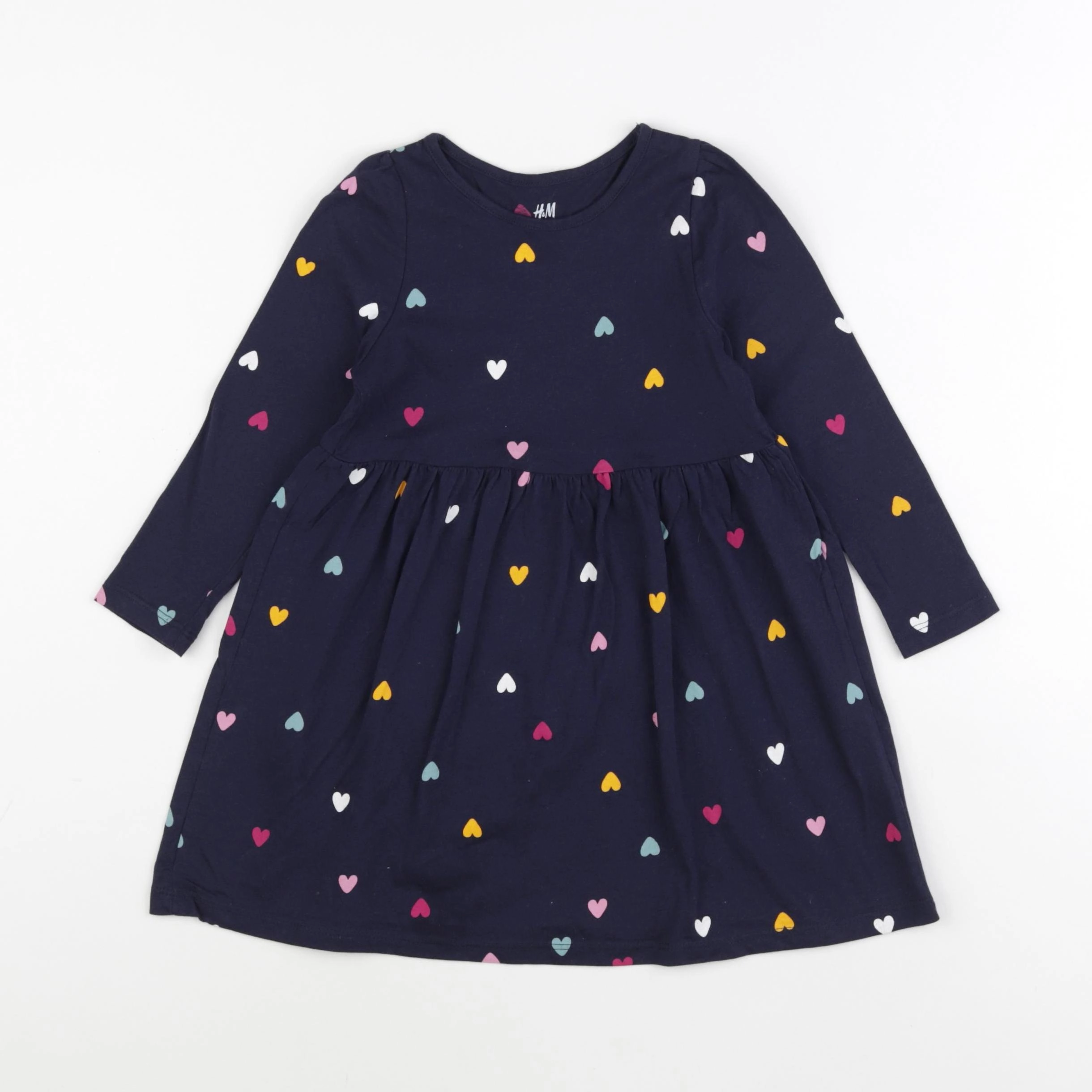 H&M - robe bleu, multicolore - 2 ans