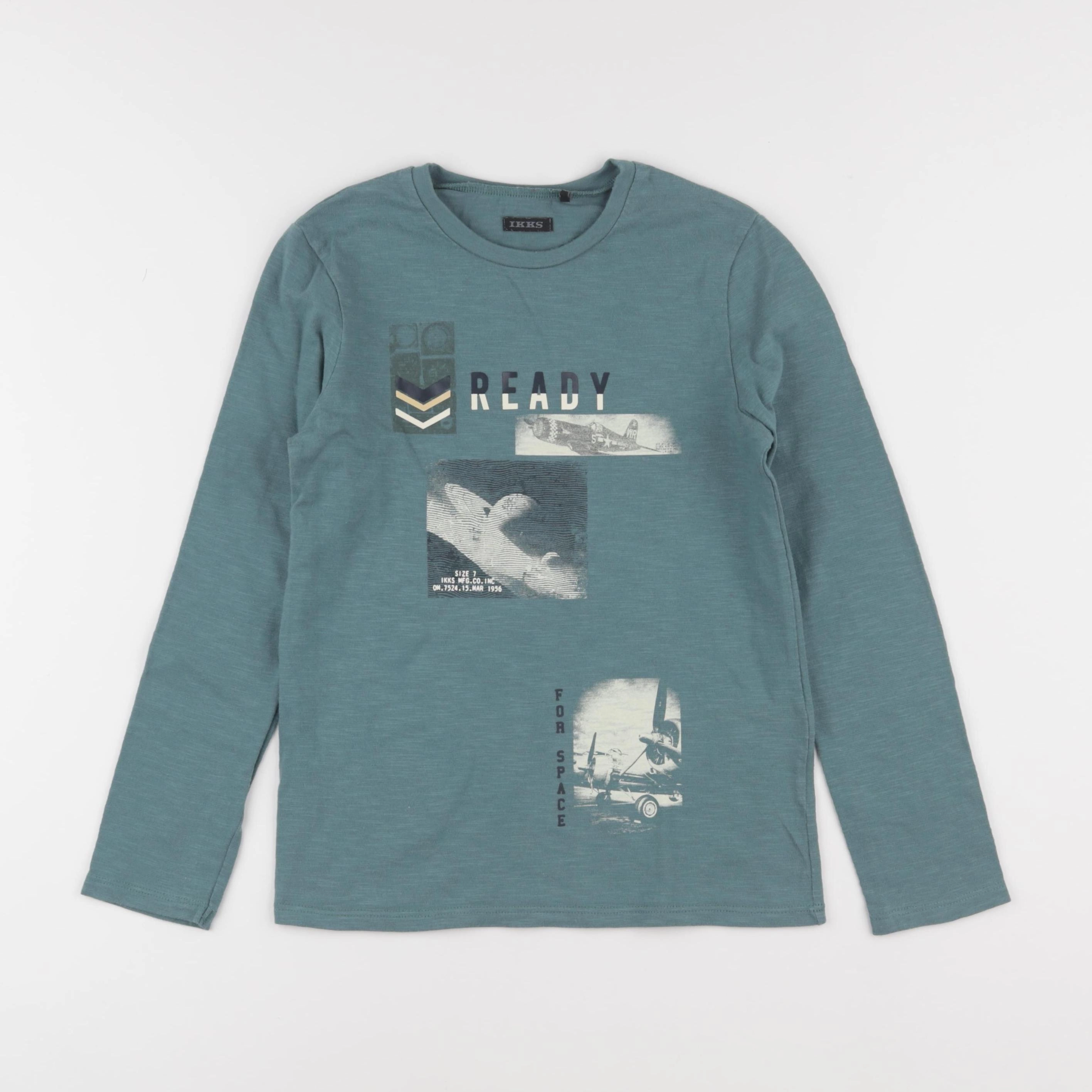 IKKS - tee-shirt bleu - 8 ans