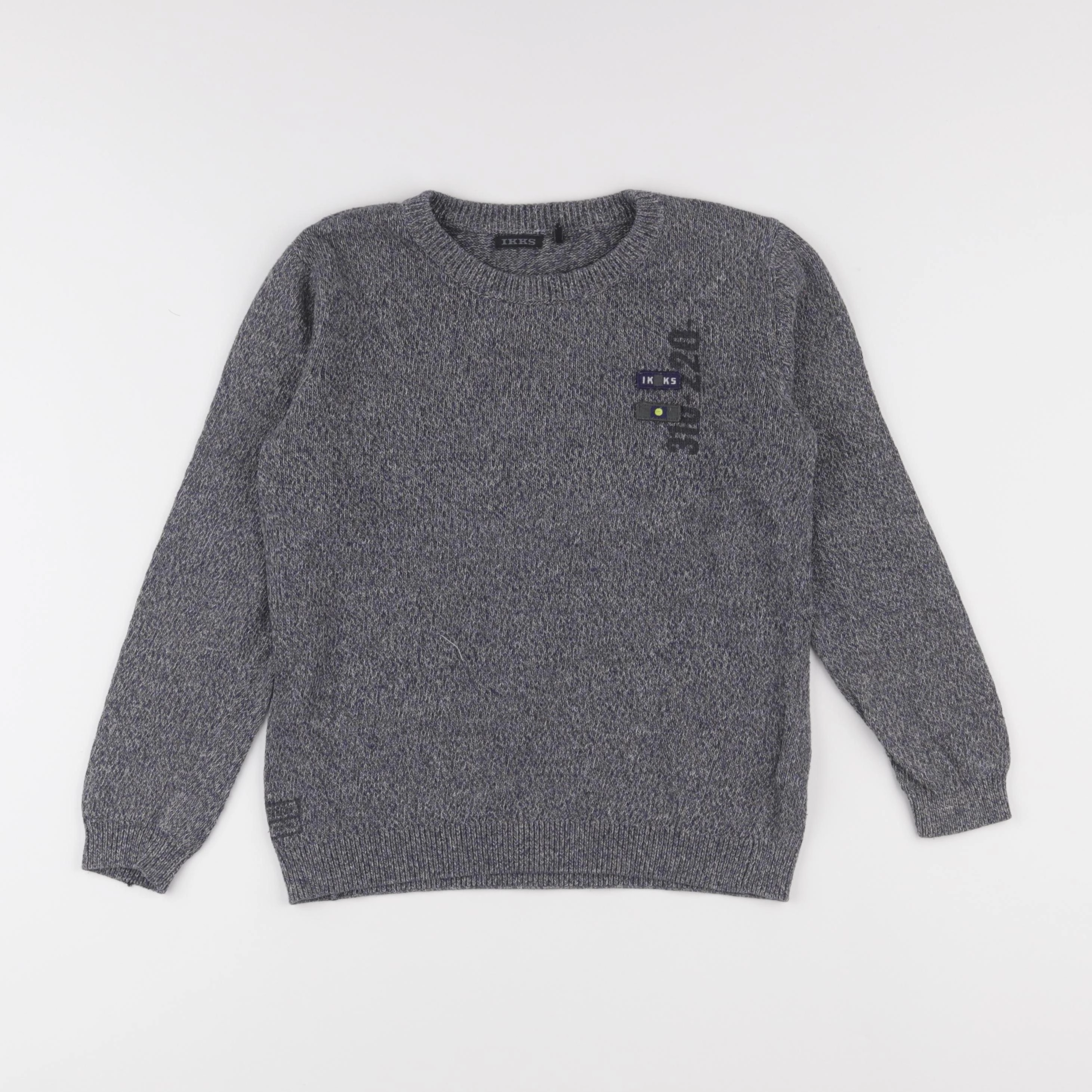 IKKS - pull gris - 8 ans