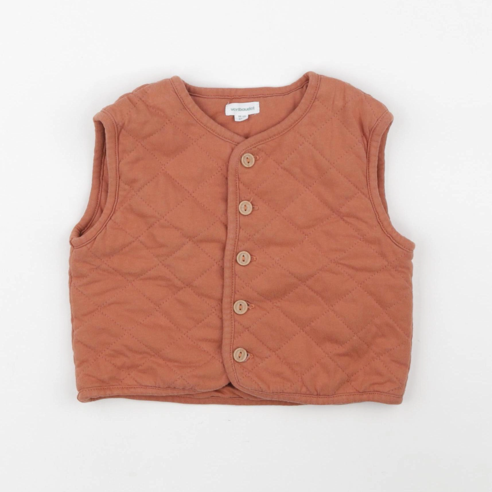 Vertbaudet - gilet marron - 24 mois