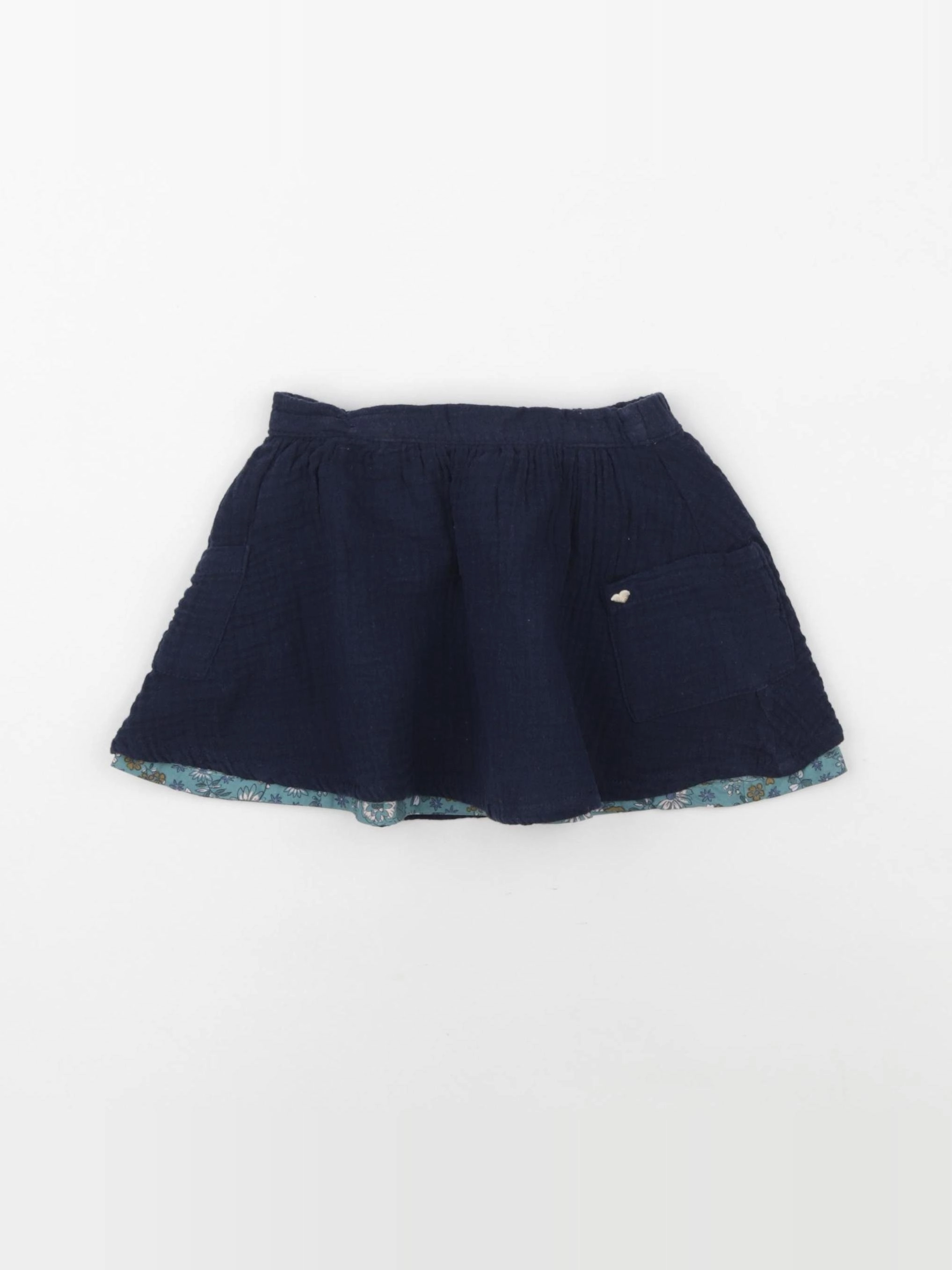 Vertbaudet - jupe bleu - 2 ans