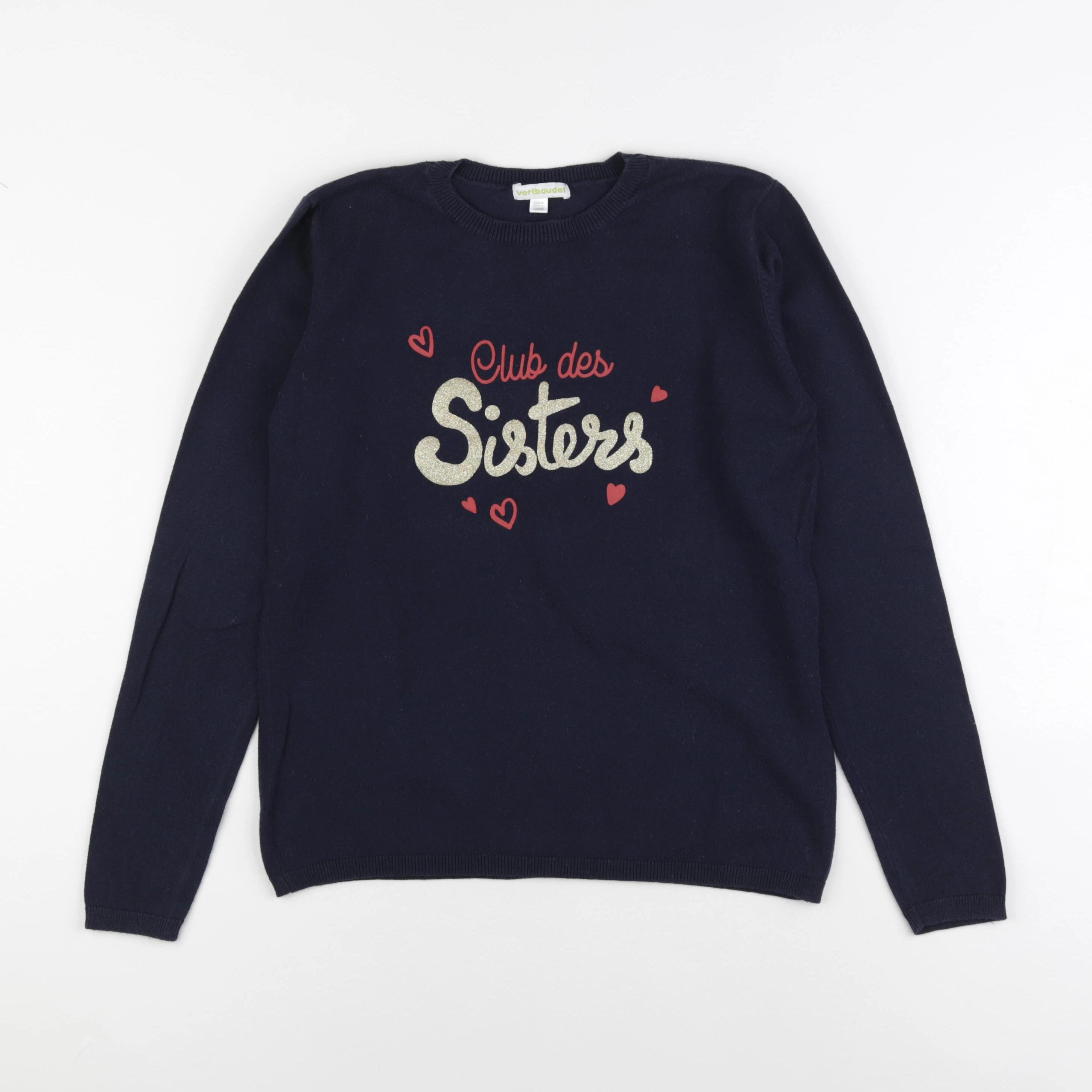 Vertbaudet - pull bleu - 12 ans