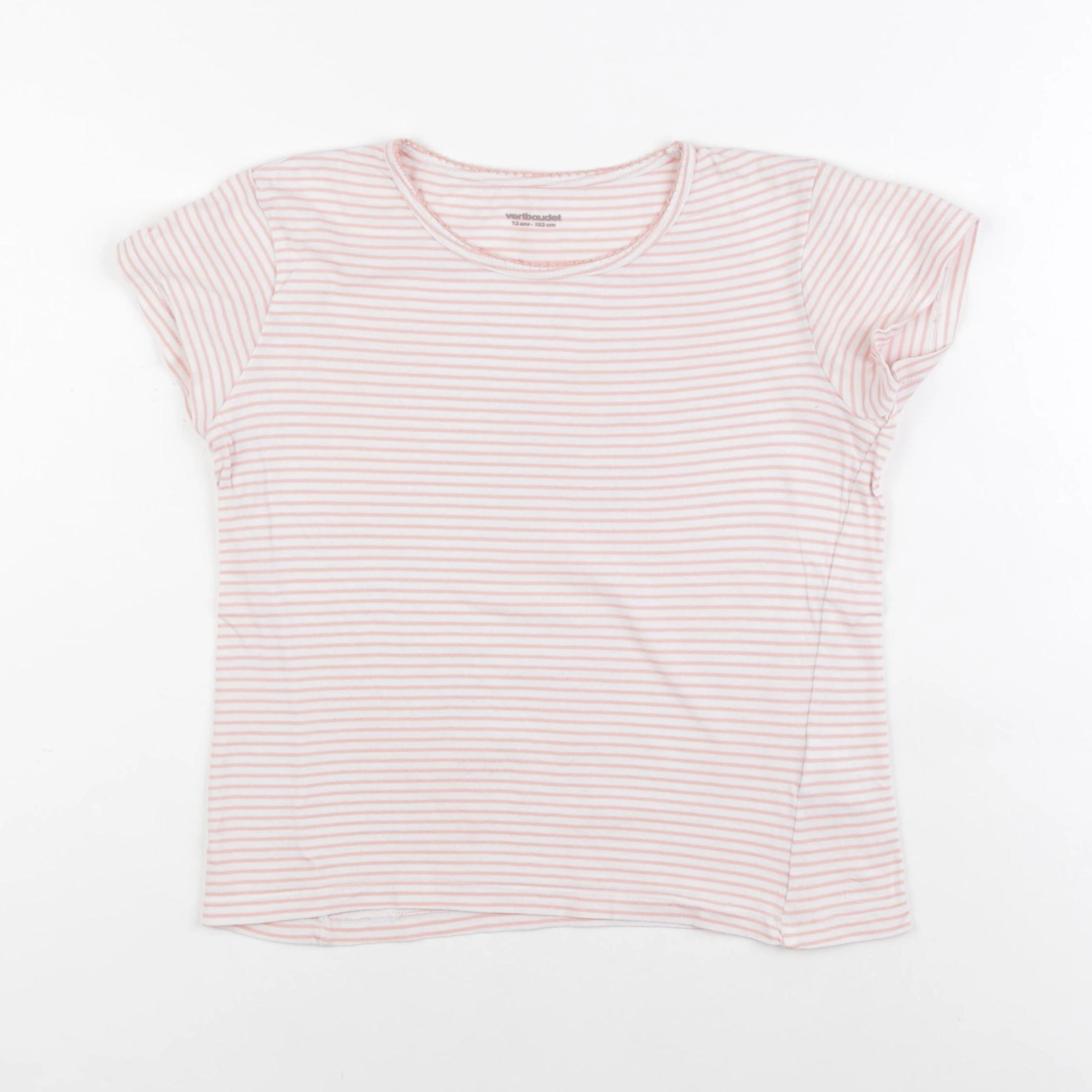 Vertbaudet - maillot de corps rose, blanc - 12 ans