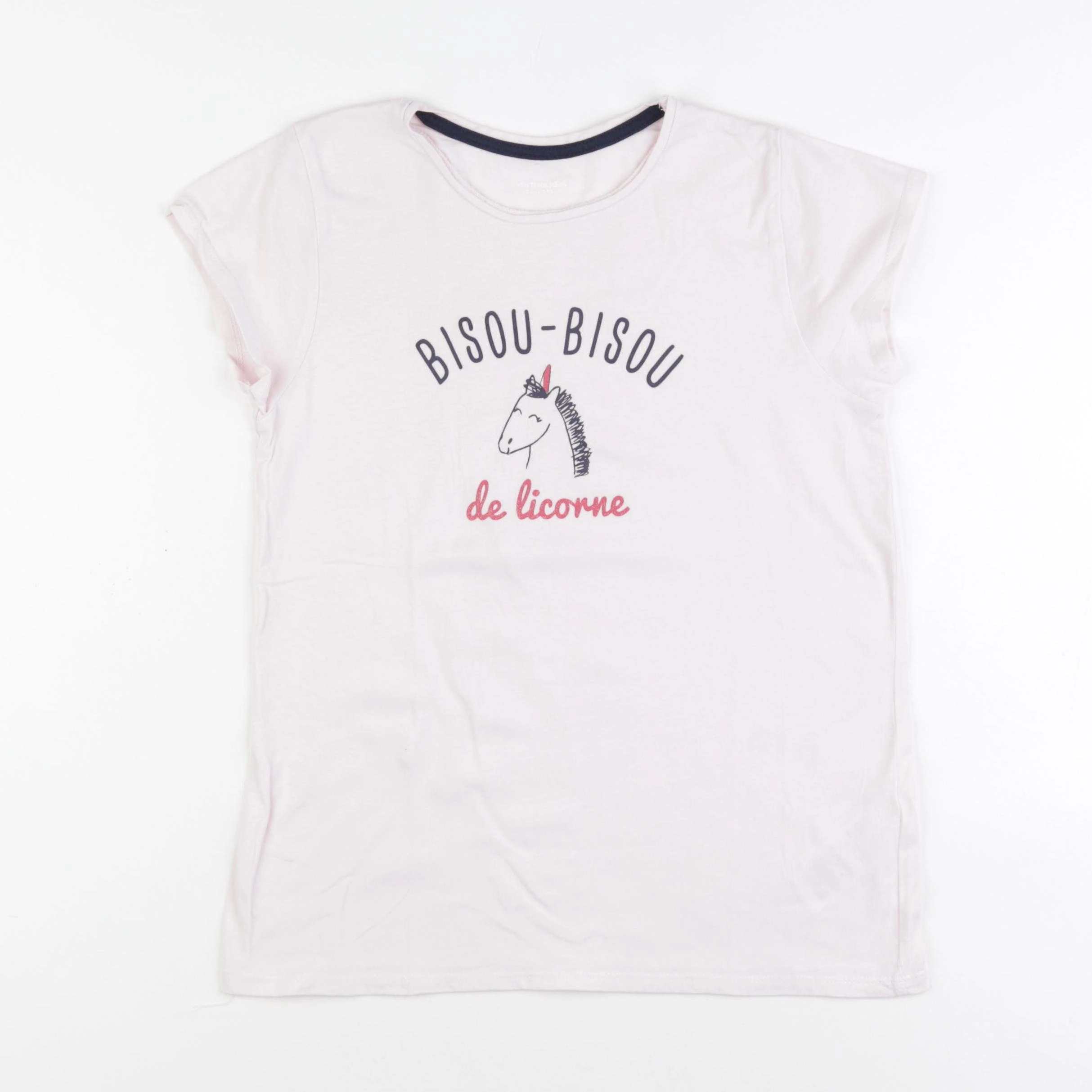 Vertbaudet - tee-shirt rose - 12 ans