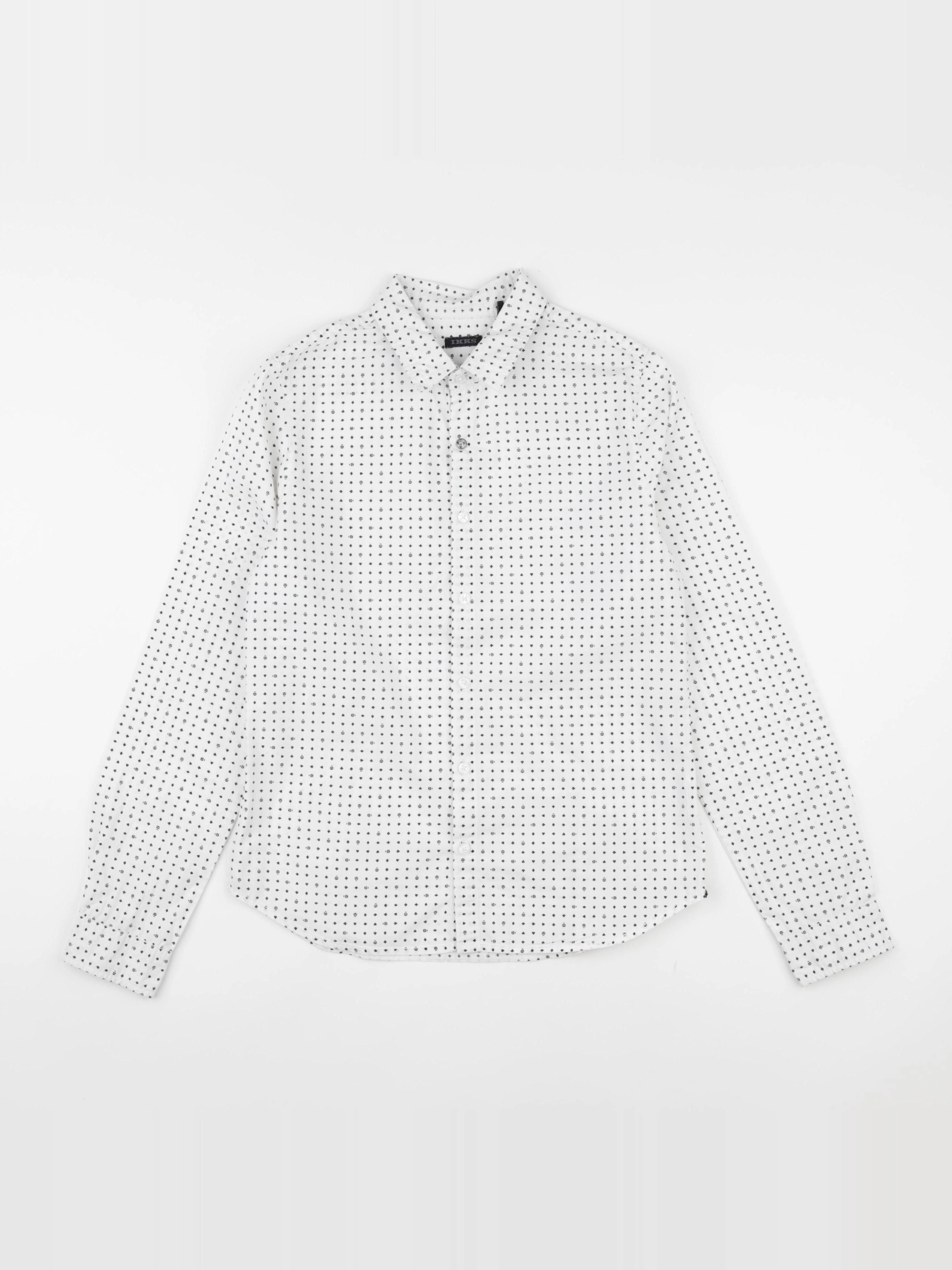 IKKS - chemise bleu, blanc - 12 ans