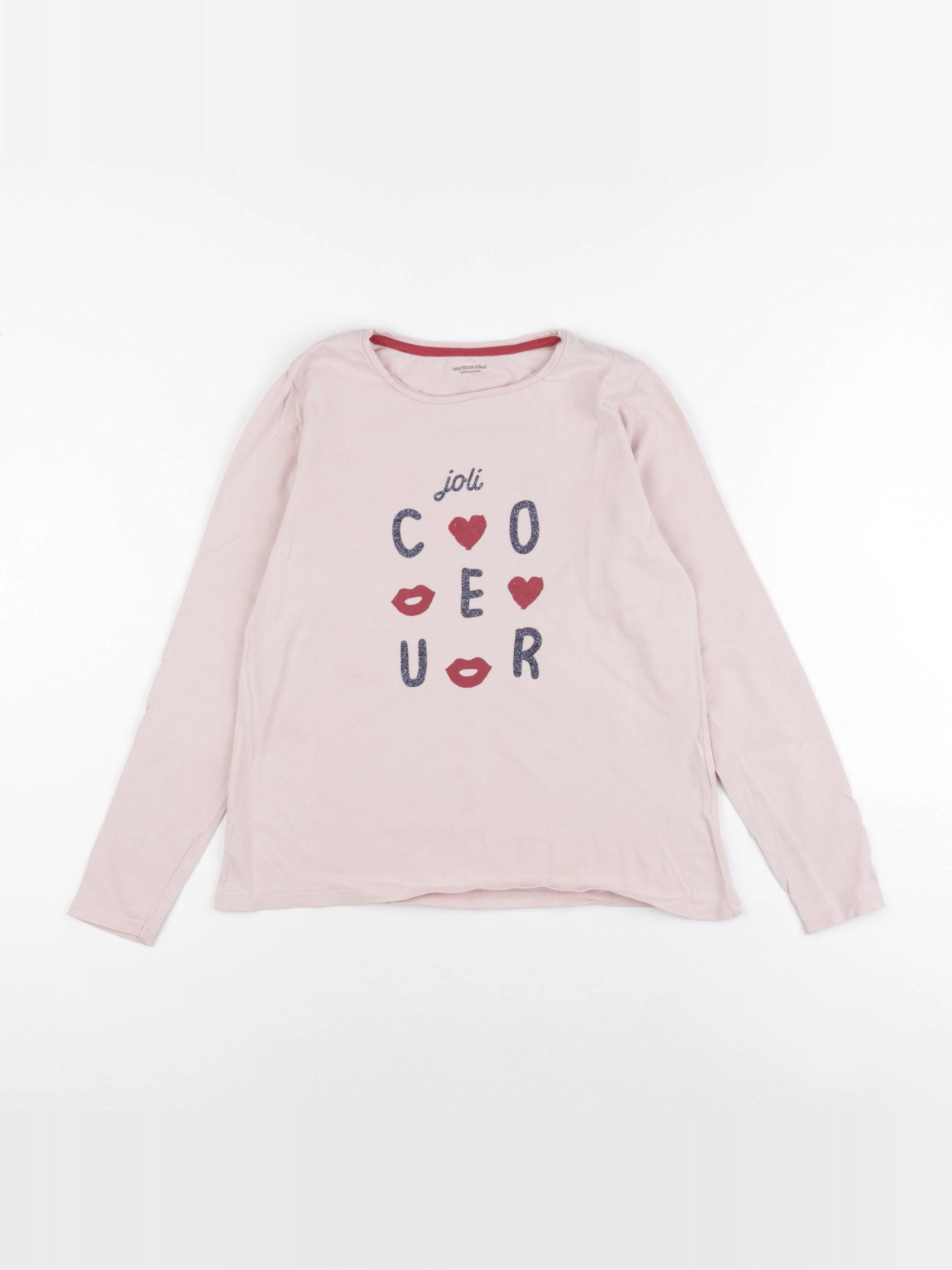 Vertbaudet - tee-shirt rose - 12 ans