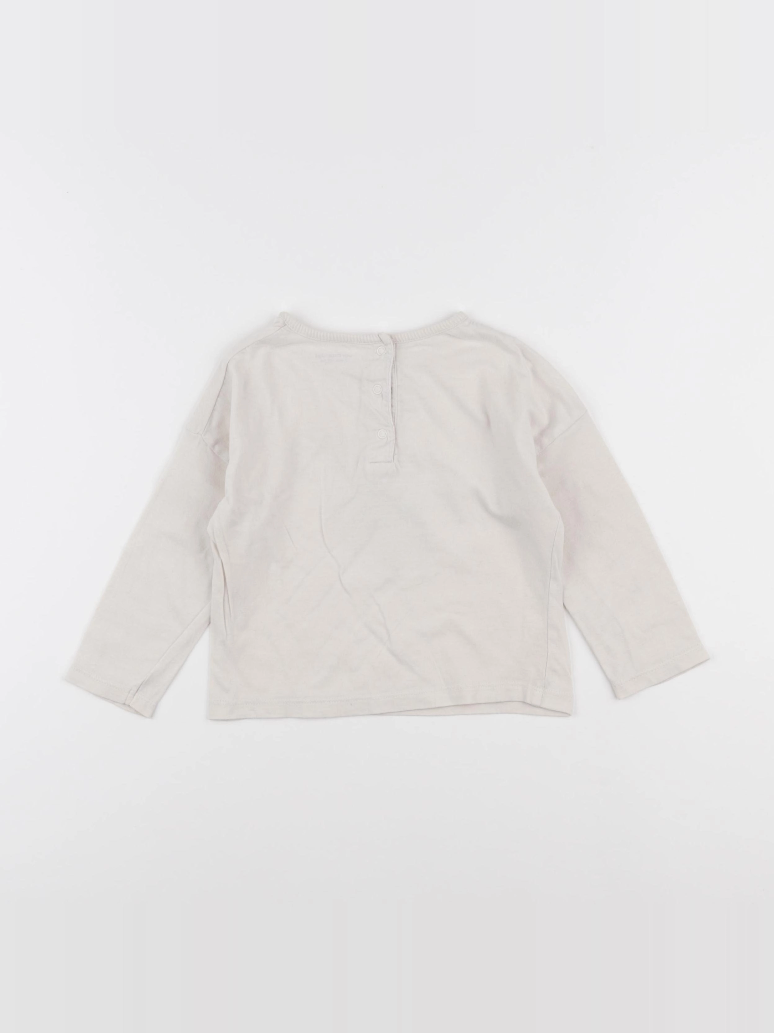 Vertbaudet - tee-shirt beige - 2 ans
