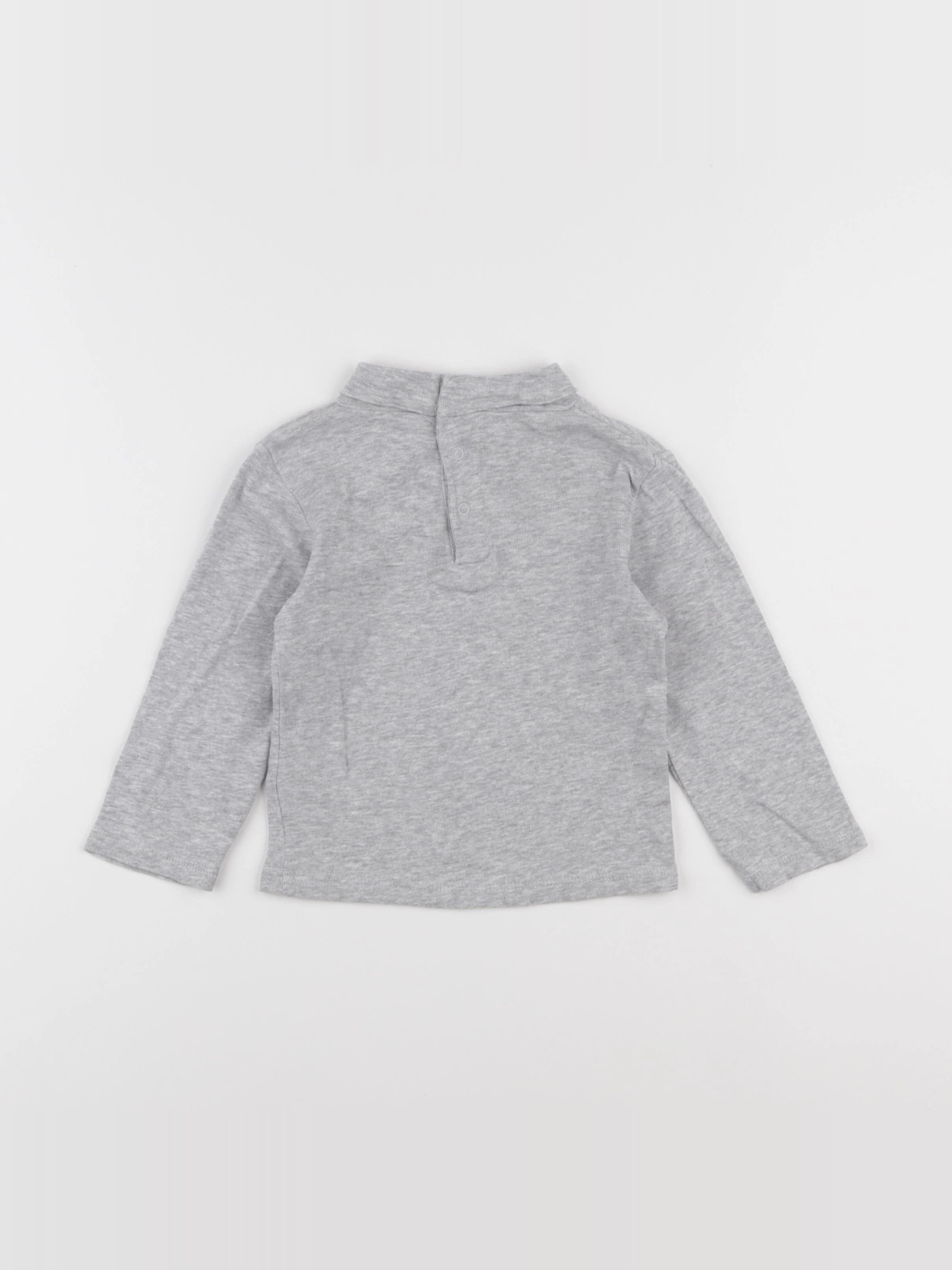 Vertbaudet - sous-pull gris - 2 ans