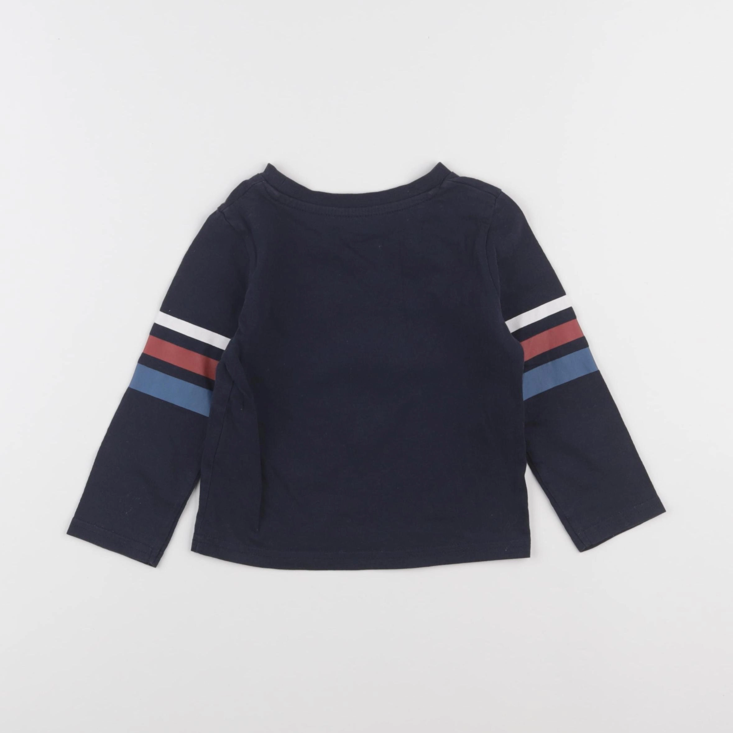 Vertbaudet - tee-shirt bleu - 2 ans