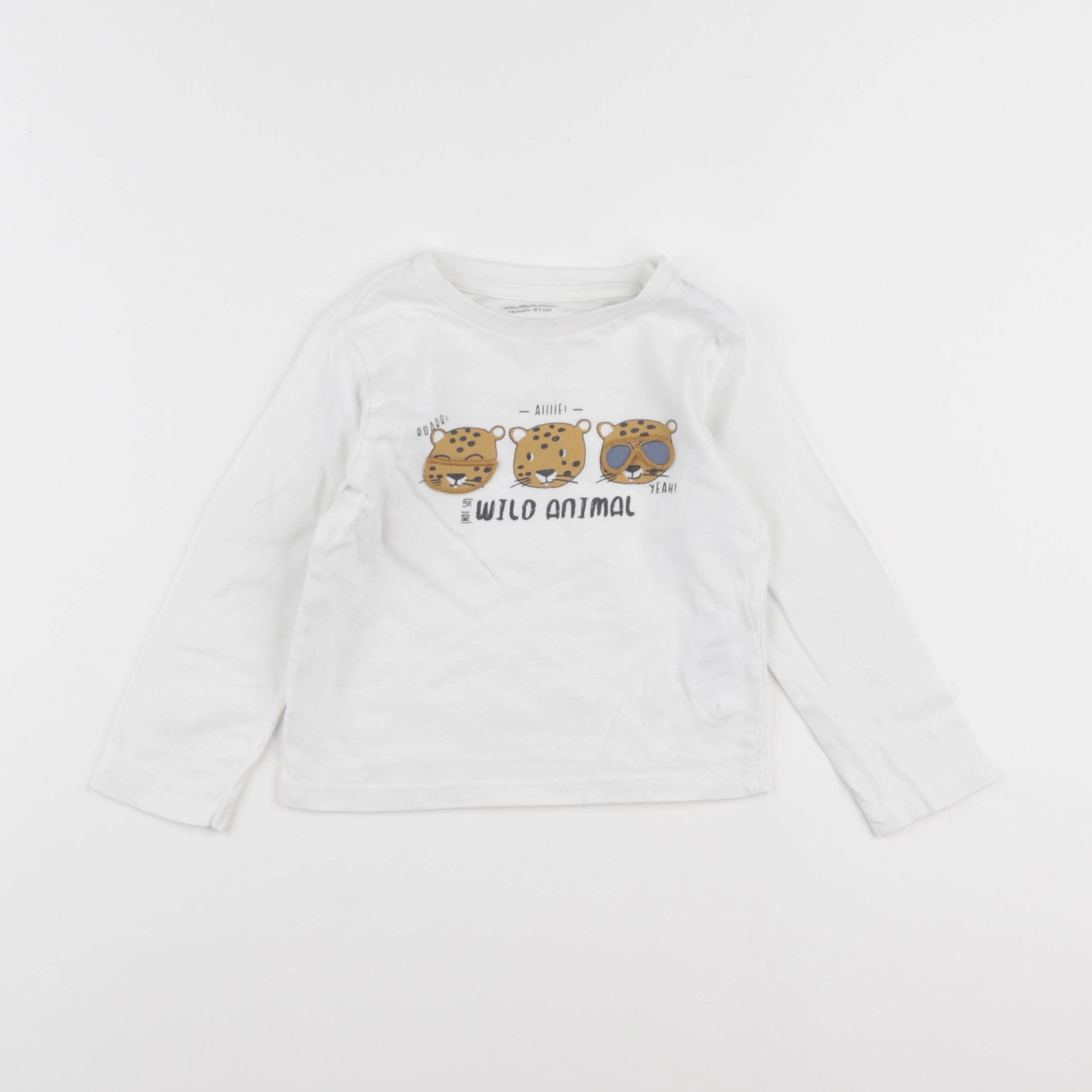 Vertbaudet - tee-shirt blanc - 18 mois
