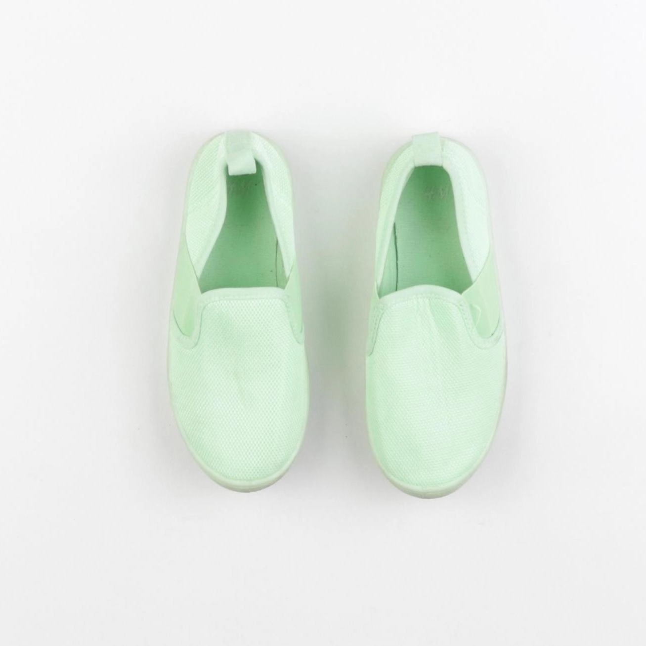H&M - tennis élastiqué vert fluo - pointure 30