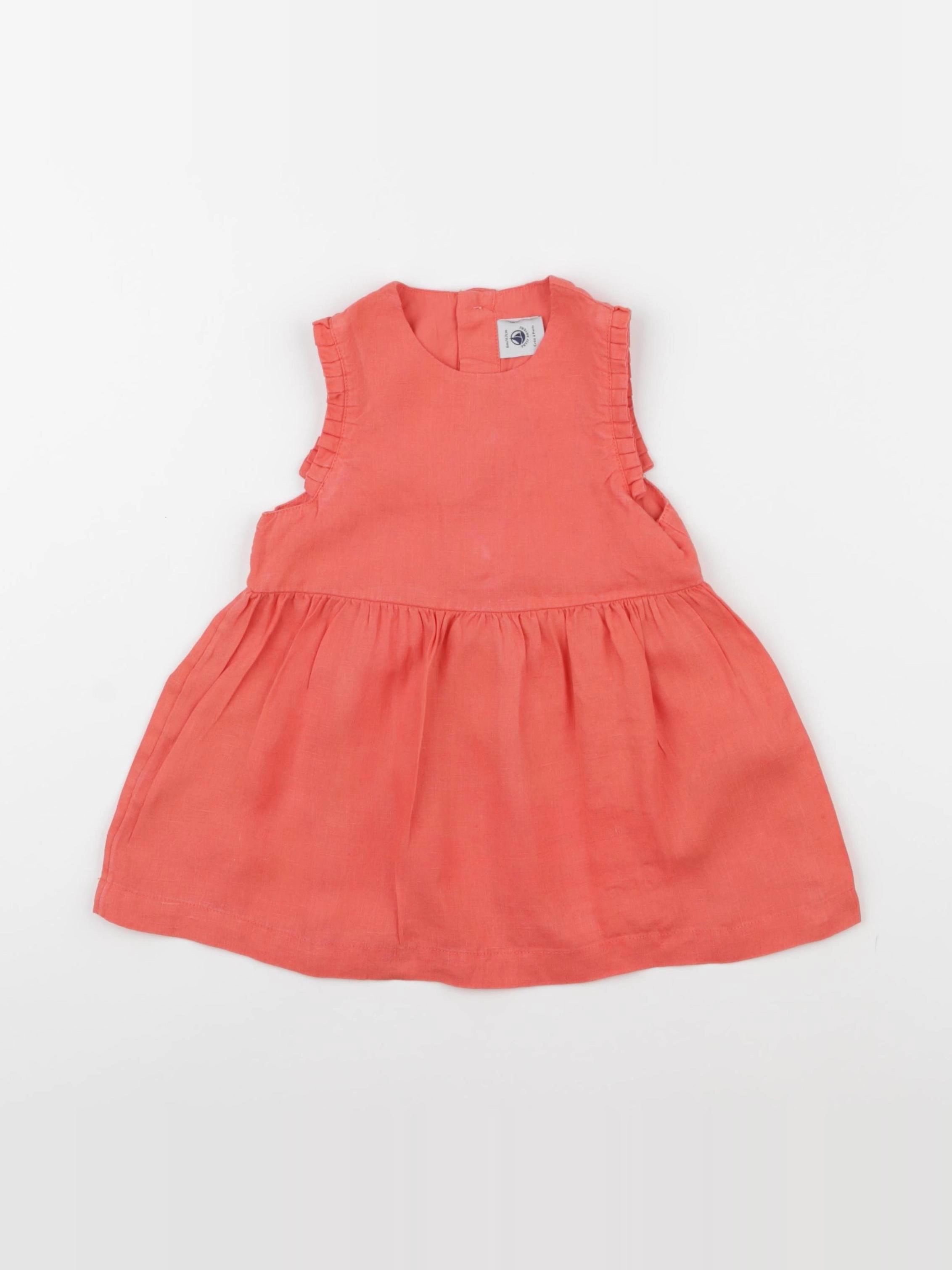 Petit Bateau - robe rose - 6 mois