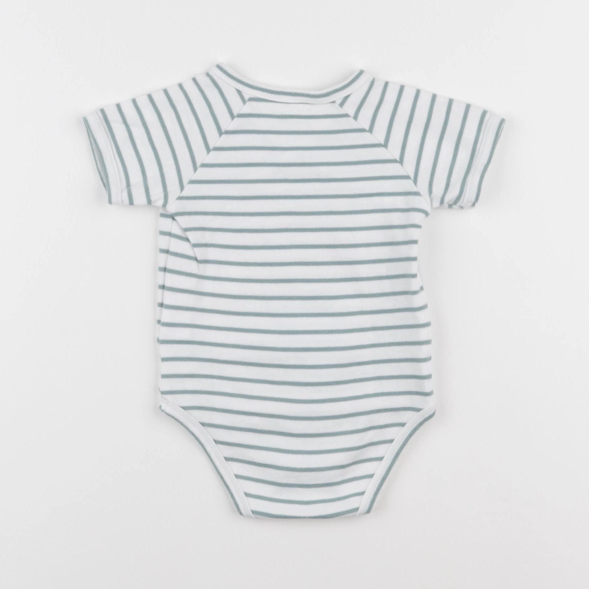 Vertbaudet - body blanc, vert - 12 mois