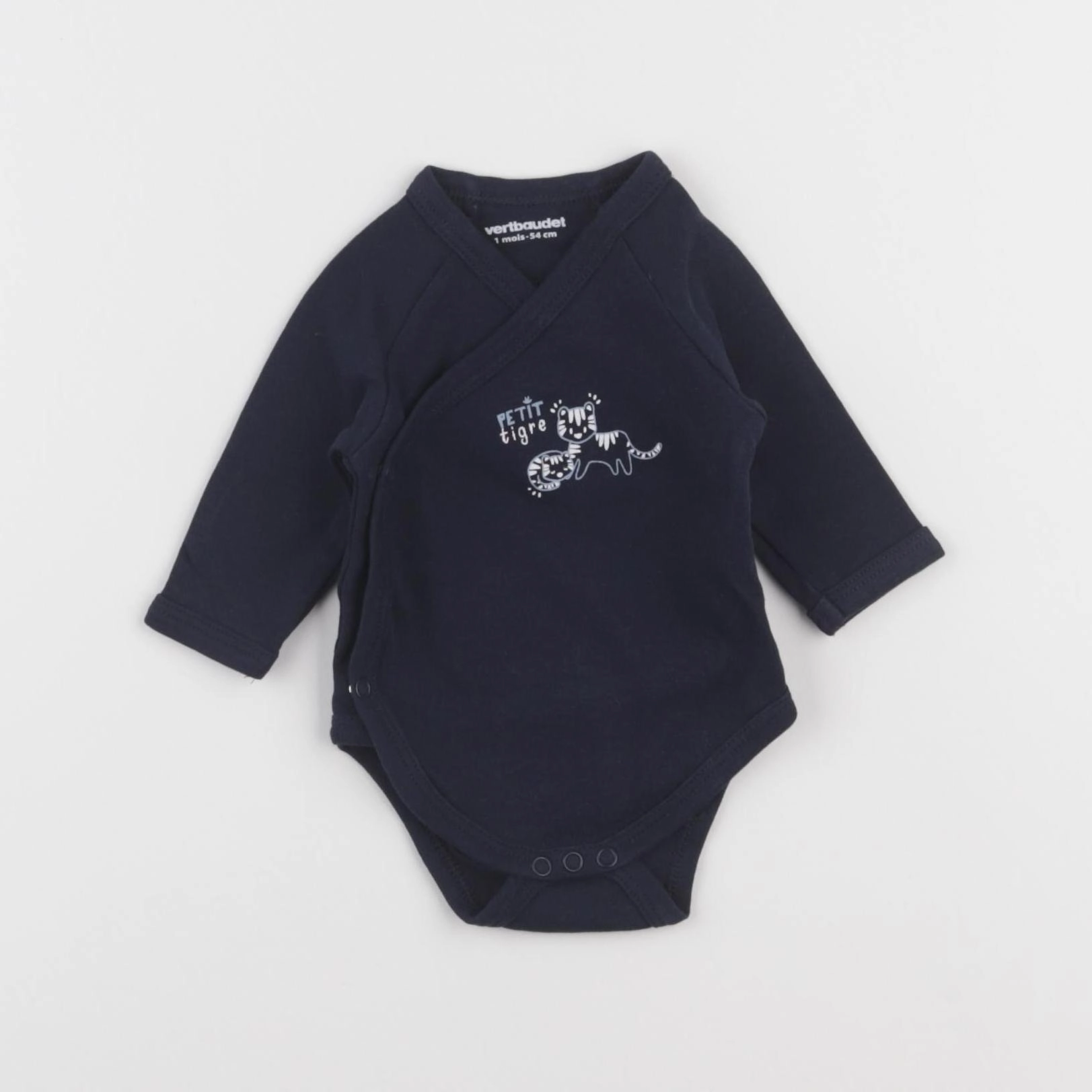 Vertbaudet - body bleu - 1 mois