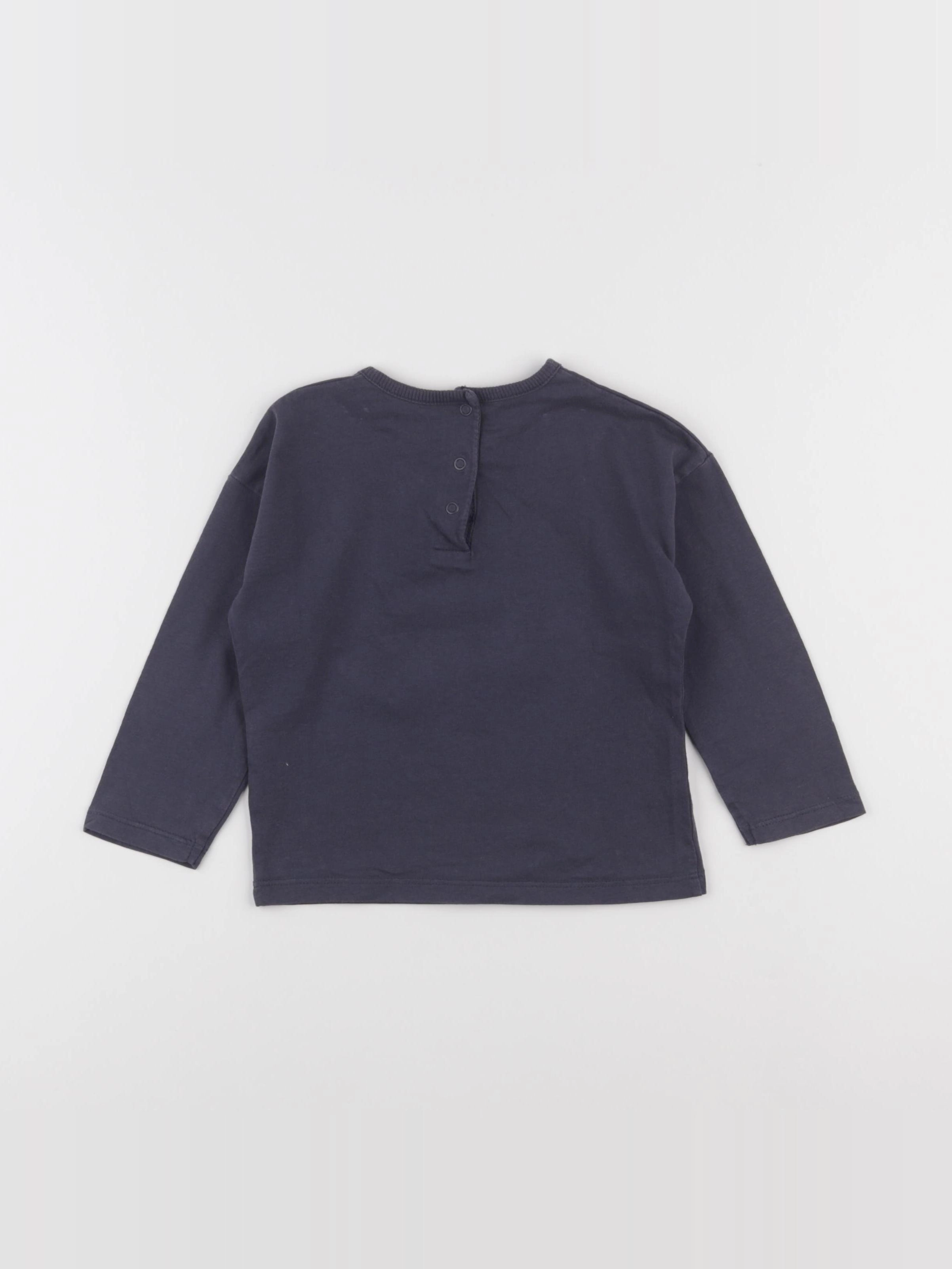 Vertbaudet - tee-shirt bleu - 2 ans